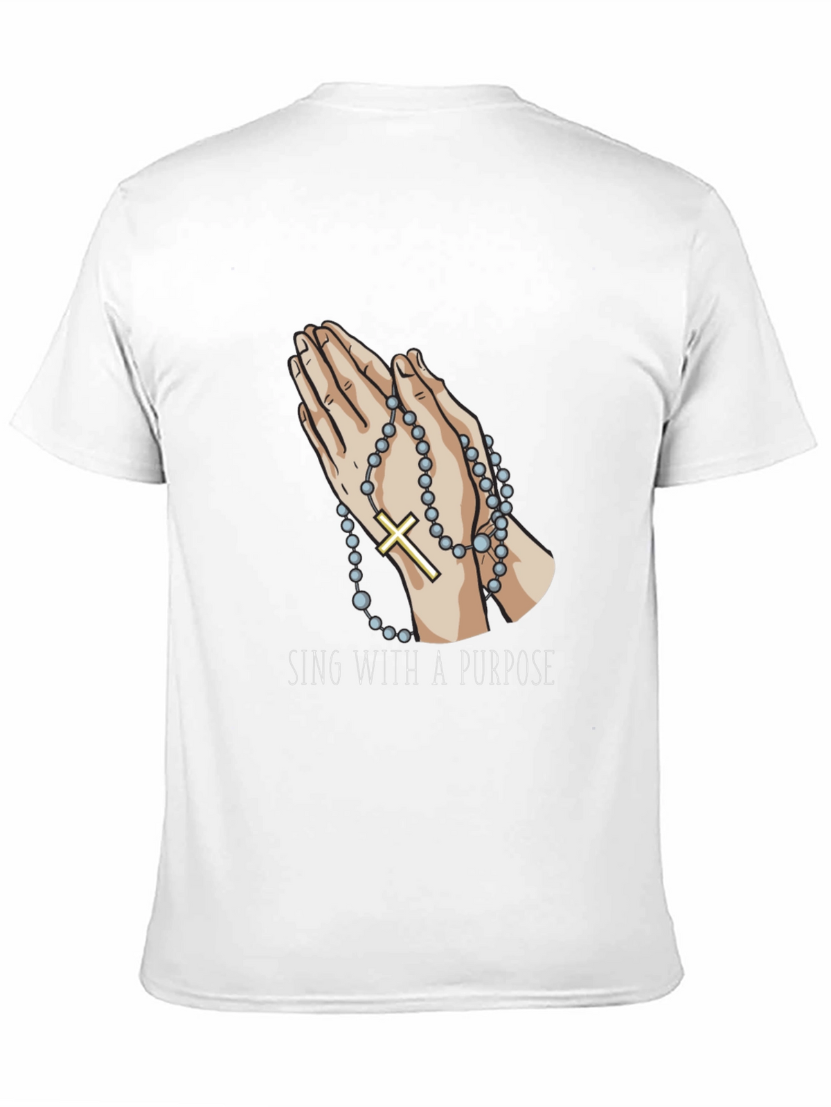 Praying Hands Rosary T-Shirt