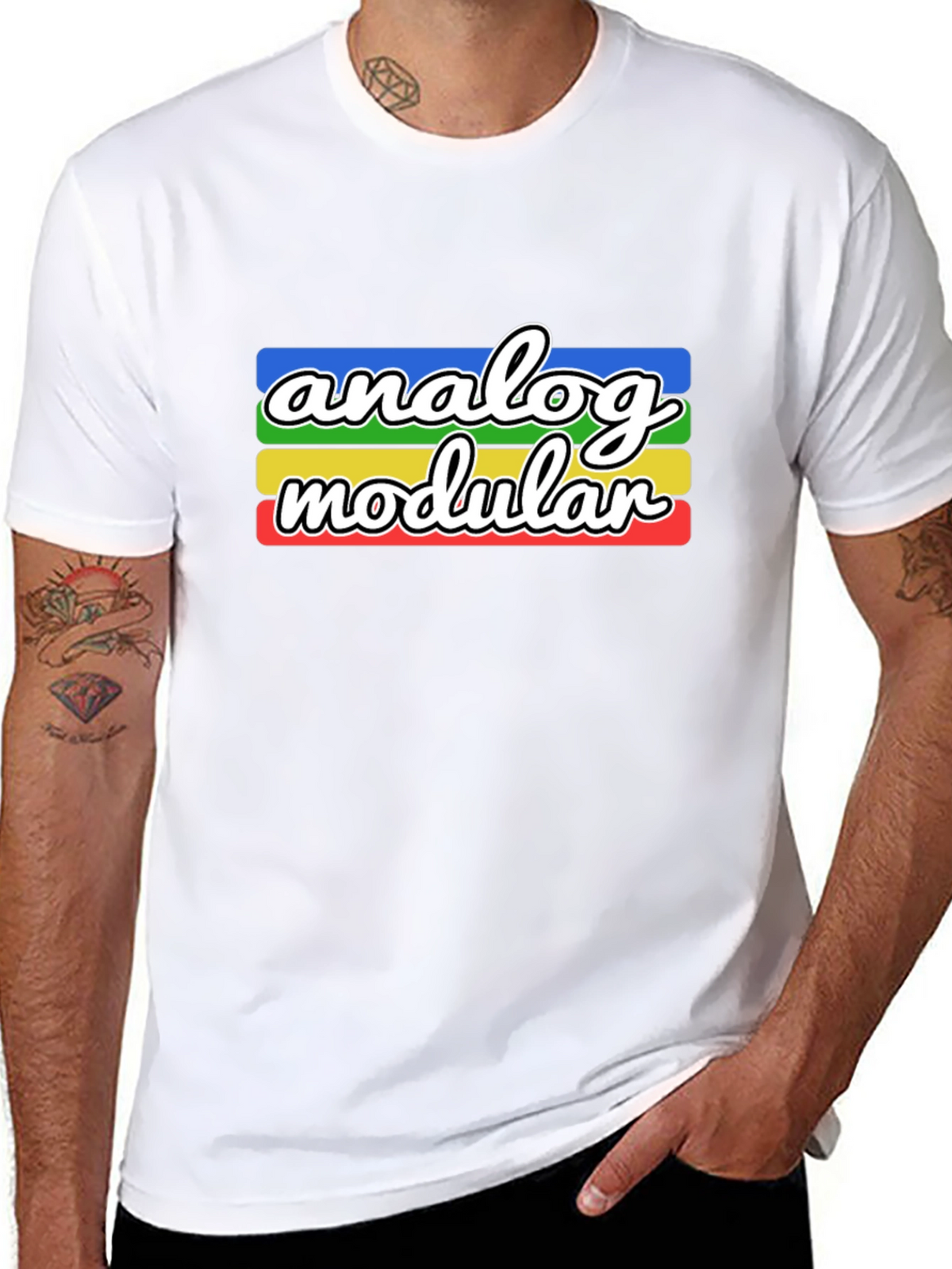Analog Modular T-Shirt: Retro Synth Design