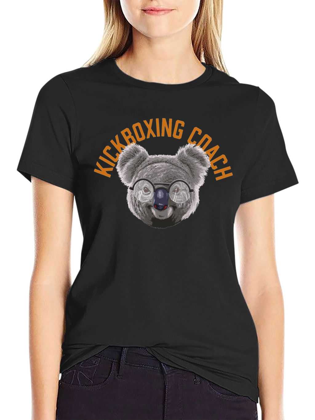 Koala Kickboxing Coach T-Shirt - Black