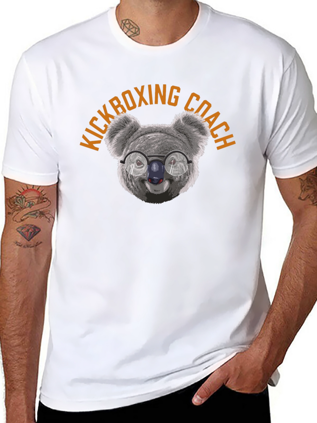 Koala Kickboxing Coach T-Shirt - Black