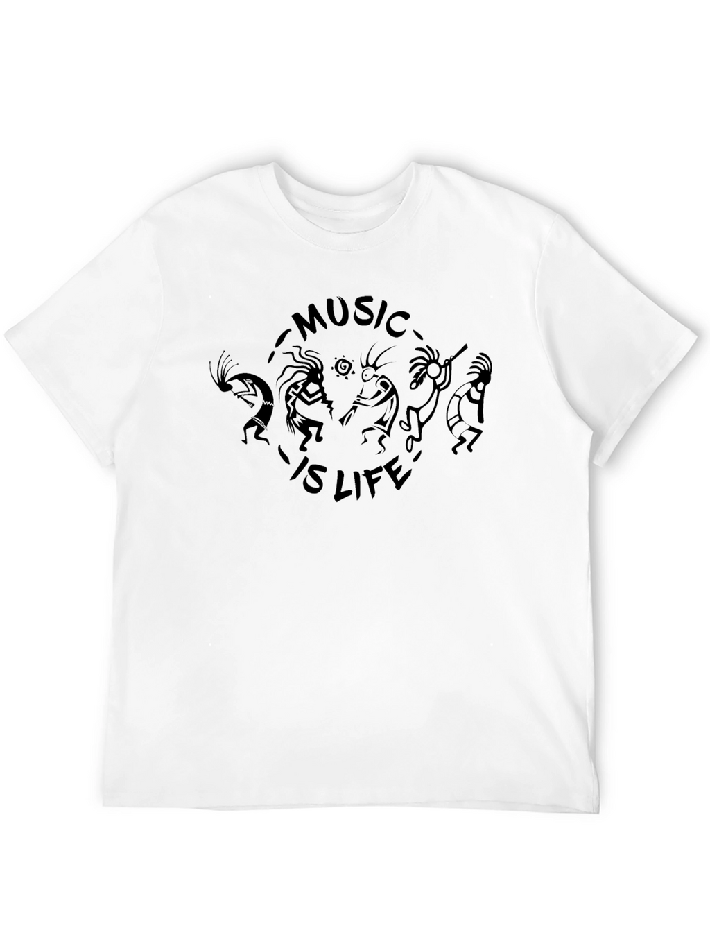 Kokopelli Music is Life Graphic T-Shirt