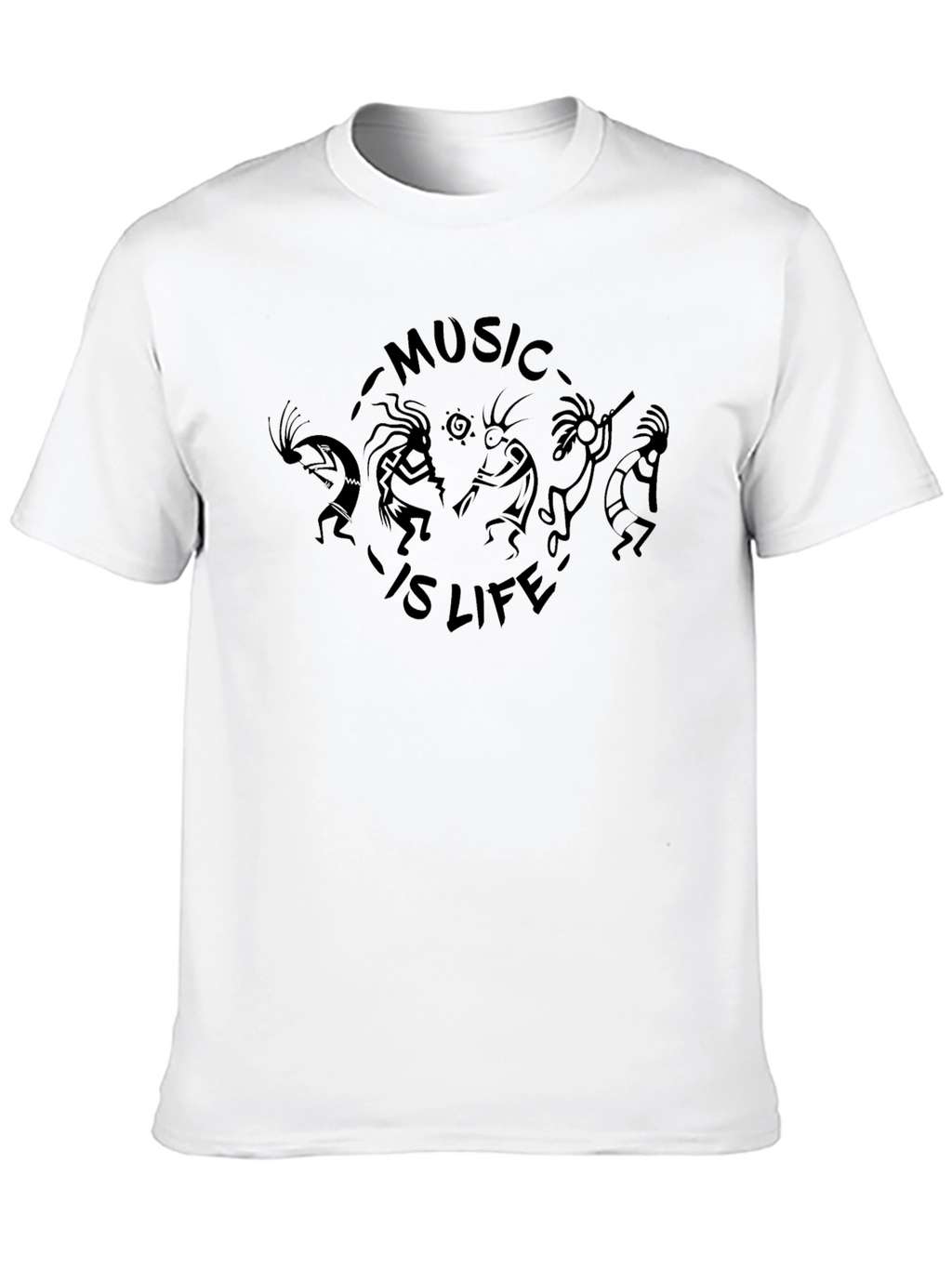 Kokopelli Music is Life Graphic T-Shirt