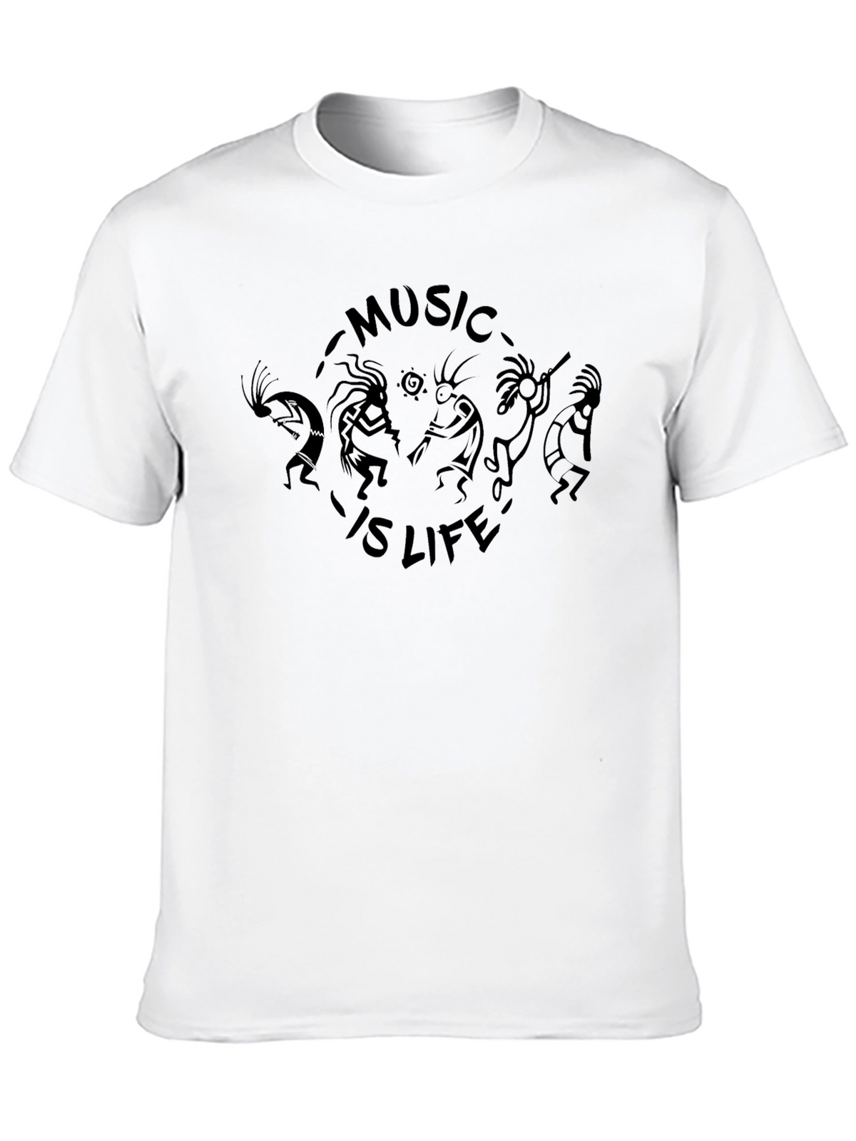 Kokopelli Music is Life Graphic T-Shirt