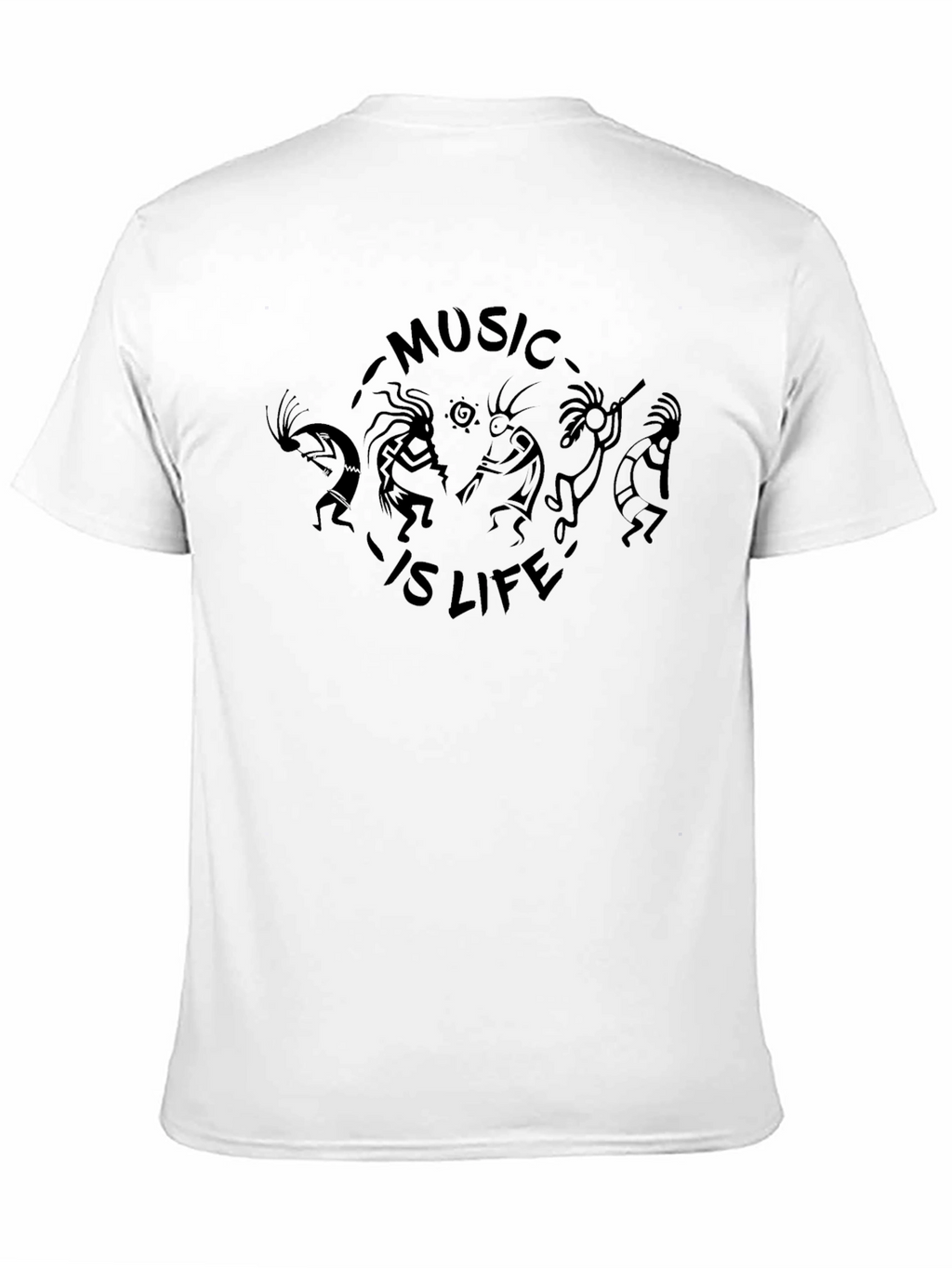 Kokopelli Music is Life Graphic T-Shirt