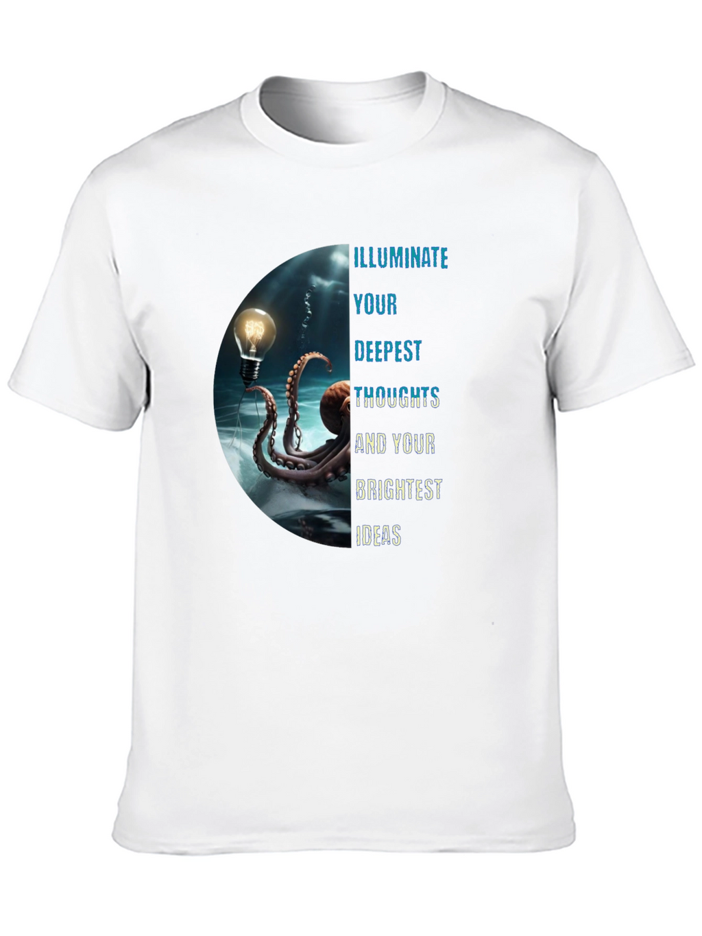 Illuminate Ideas Tee - Octopus Lightbulb Design