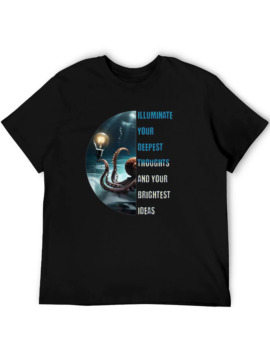 Illuminate Ideas Tee - Octopus Lightbulb Design