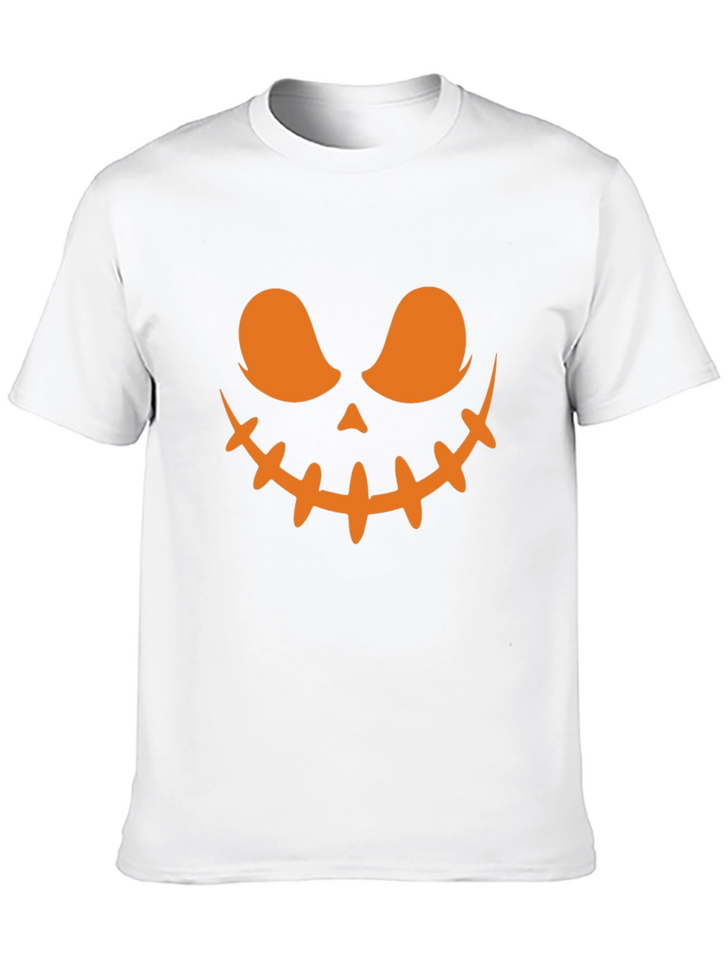 Spooky Halloween Face T-Shirt - Black