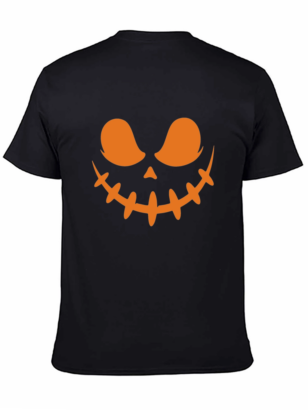 Spooky Halloween Face T-Shirt - Black