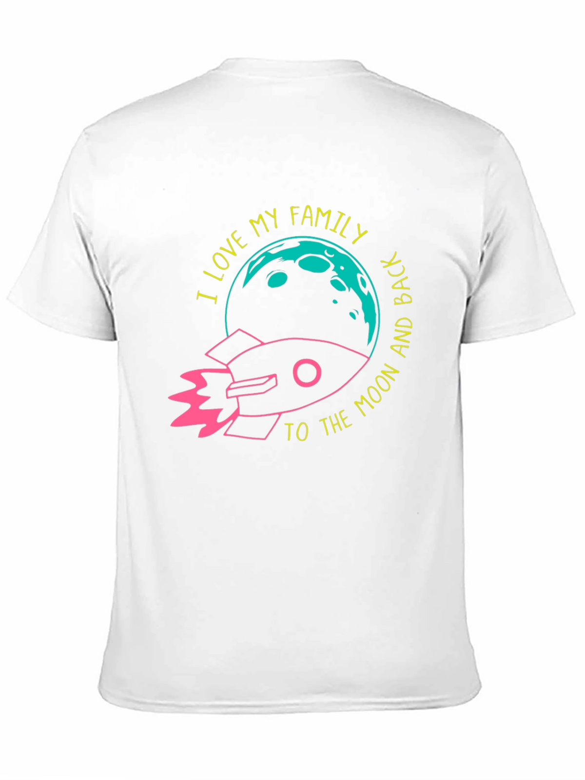 I Love My Family Rocket Graphic Tee