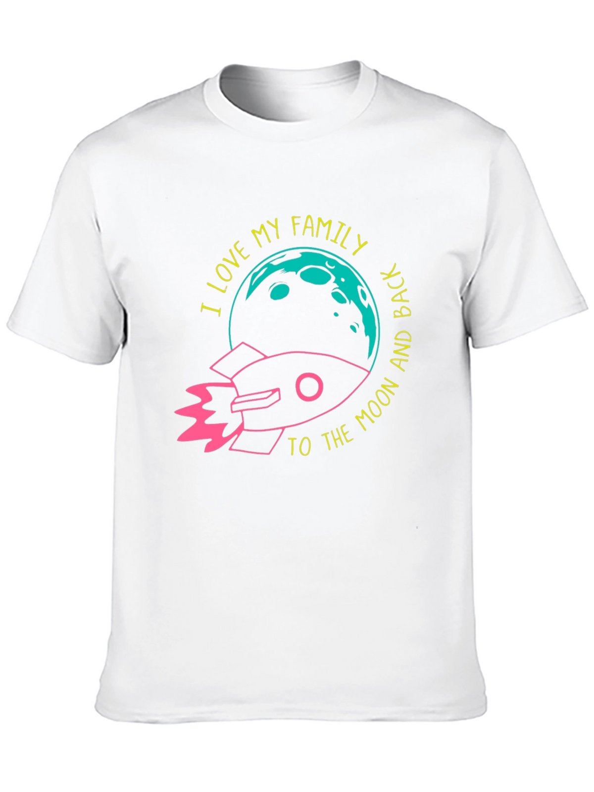 I Love My Family Rocket Graphic Tee