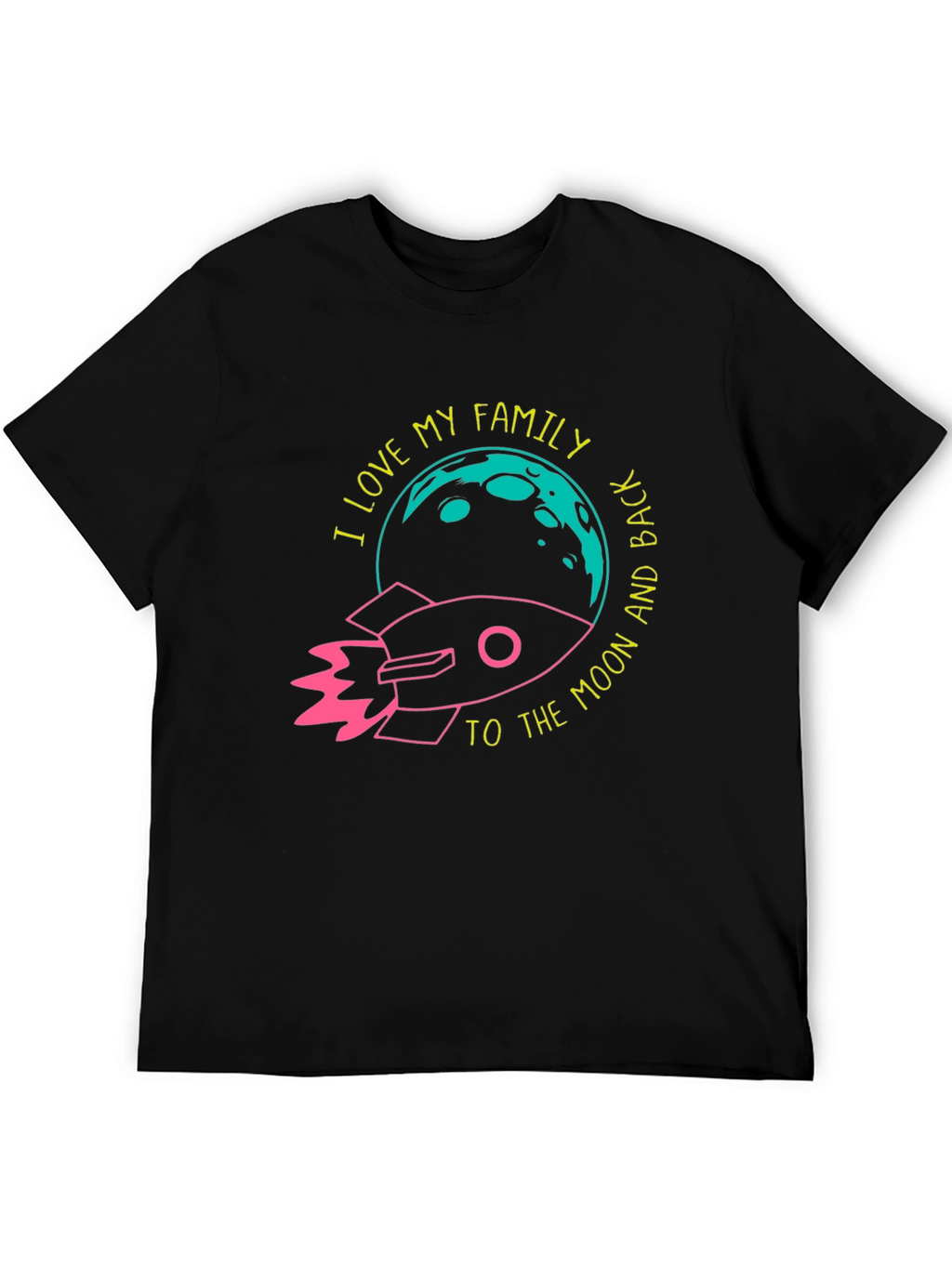 I Love My Family Rocket Graphic Tee