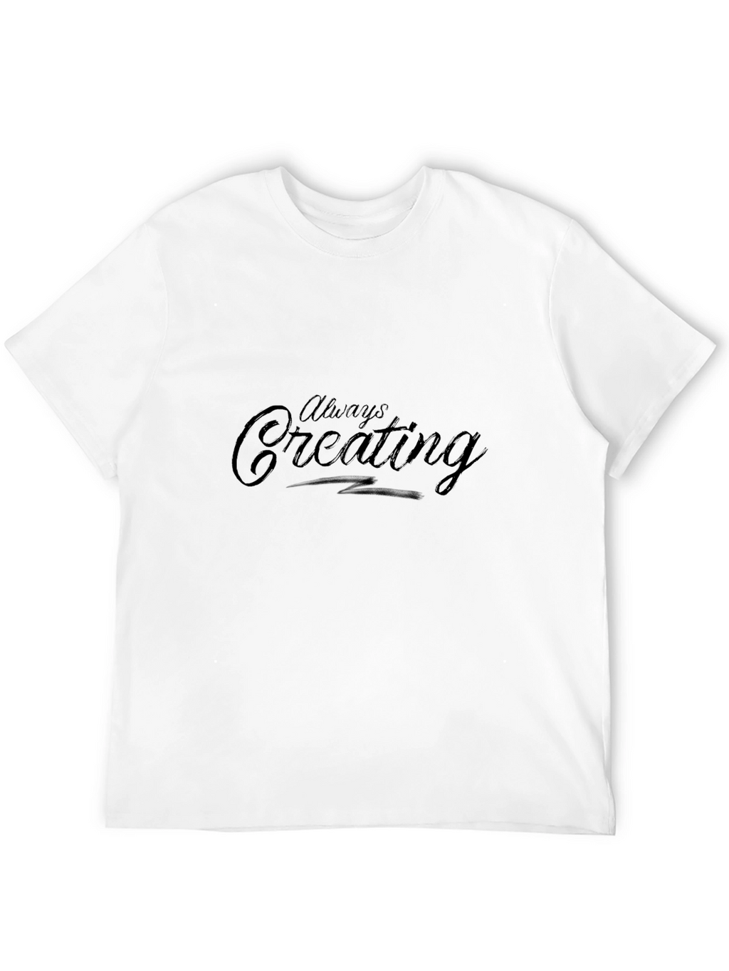 Always Creating Black Graphic Tee Shirt