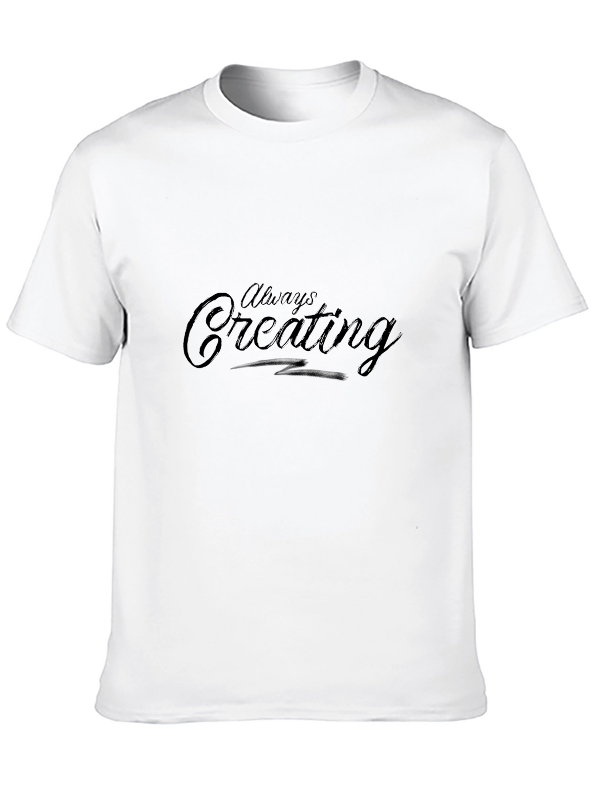 Always Creating Black Graphic Tee Shirt