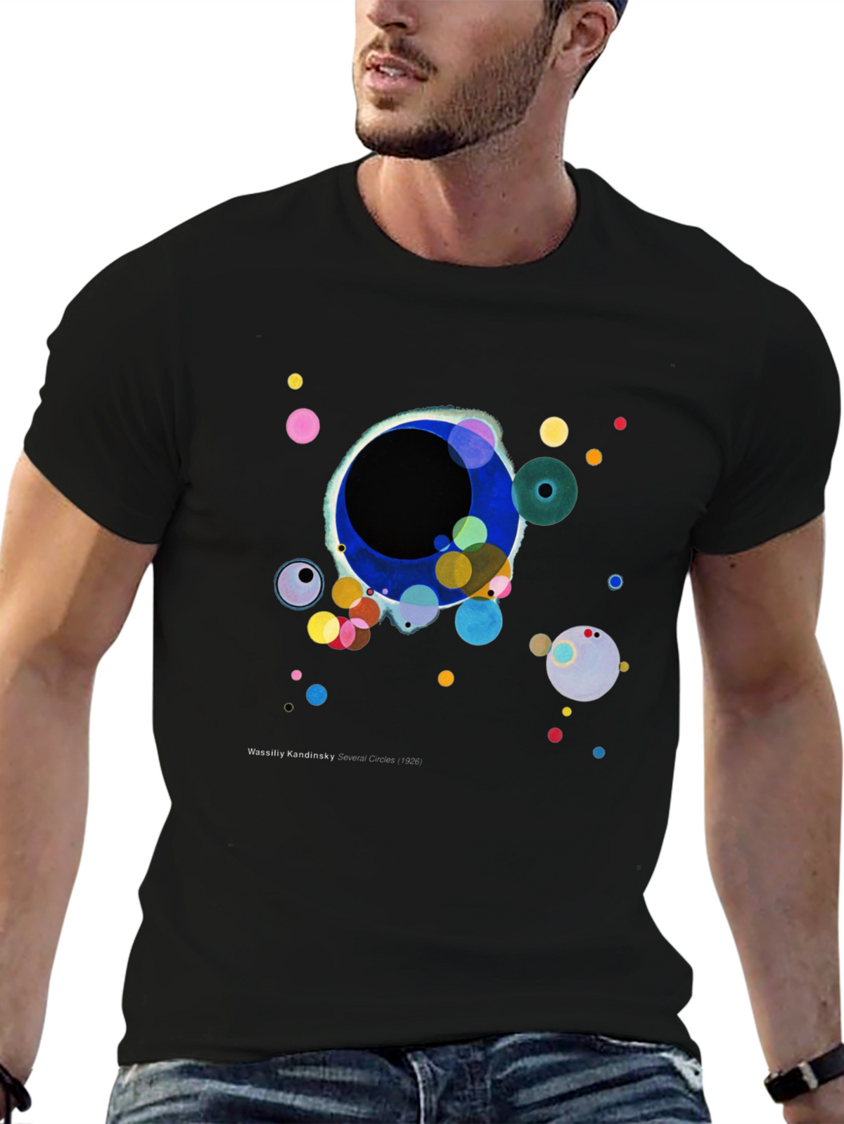 Kandinsky Circles T-Shirt - Artistic Graphic Tee