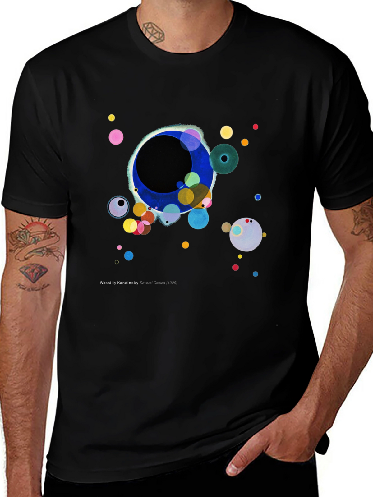 Kandinsky Circles T-Shirt - Artistic Graphic Tee