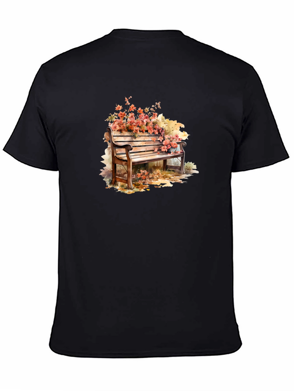Floral Bench Graphic Tee - Unique Style