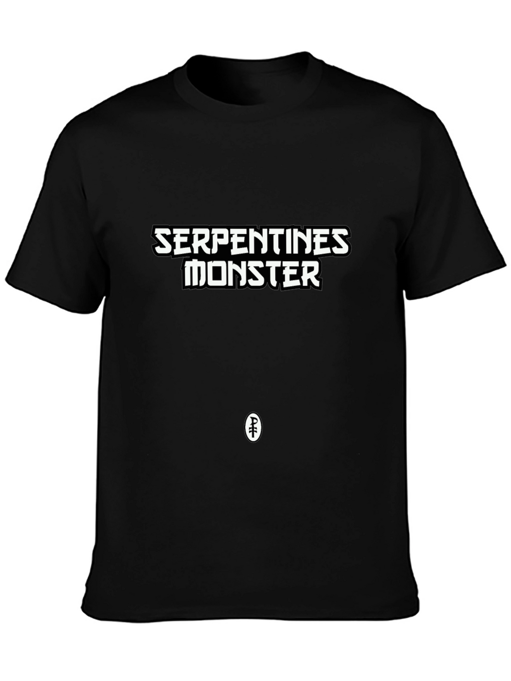 Serpentine Monster Black Graphic T-Shirt