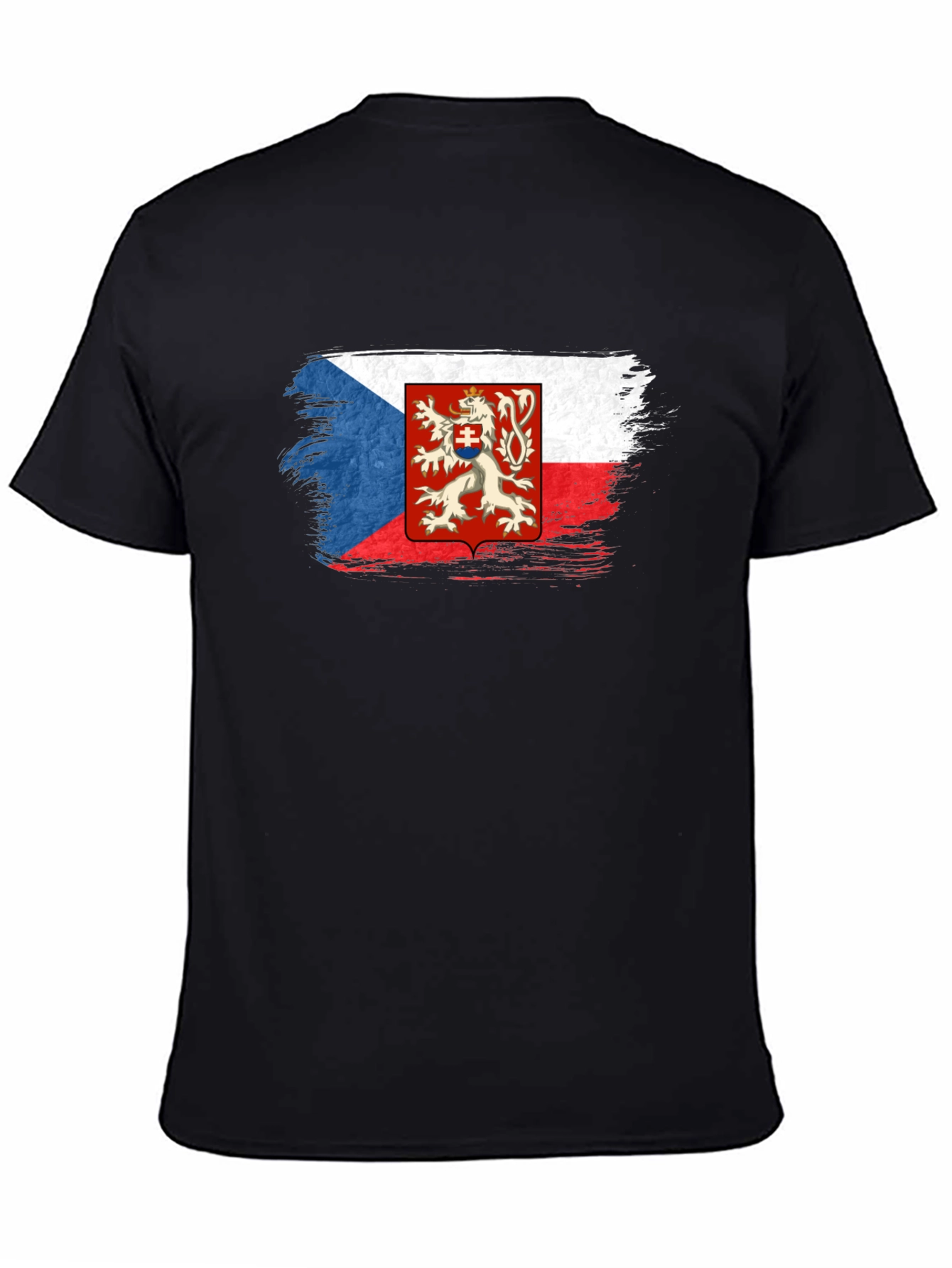 Czech Republic Flag T-Shirt - Black Graphic Tee