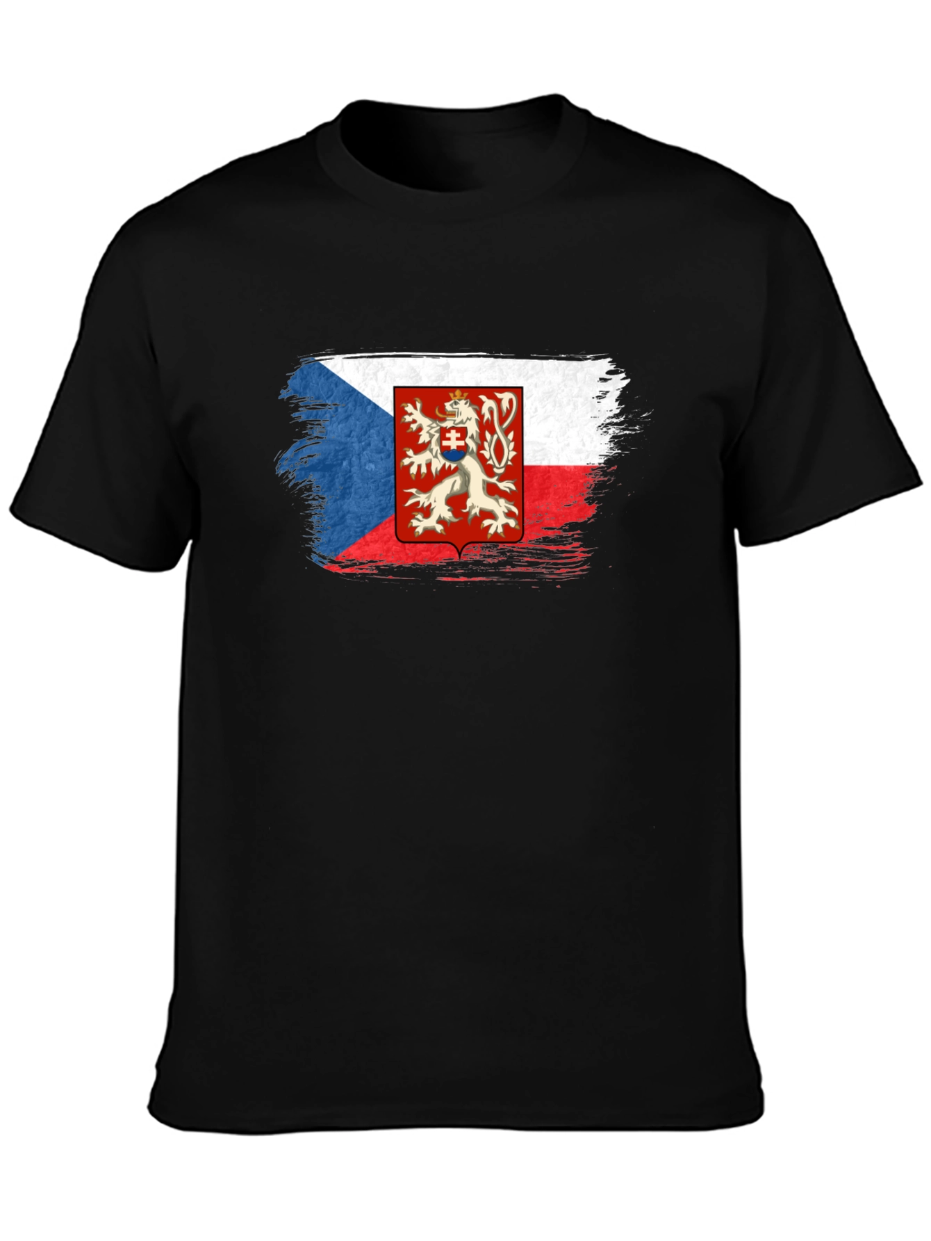 Czech Republic Flag T-Shirt - Black Graphic Tee