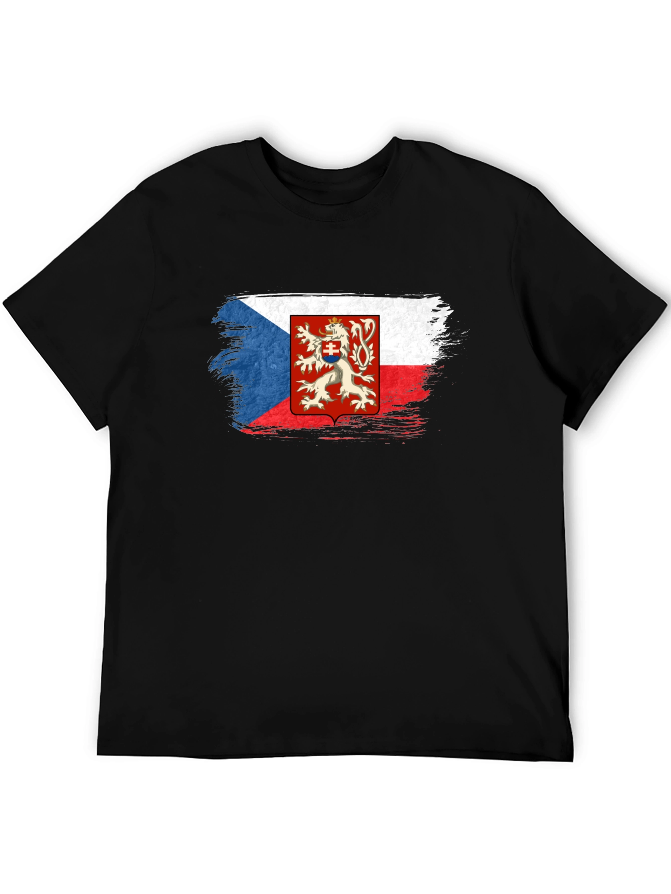 Czech Republic Flag T-Shirt - Black Graphic Tee