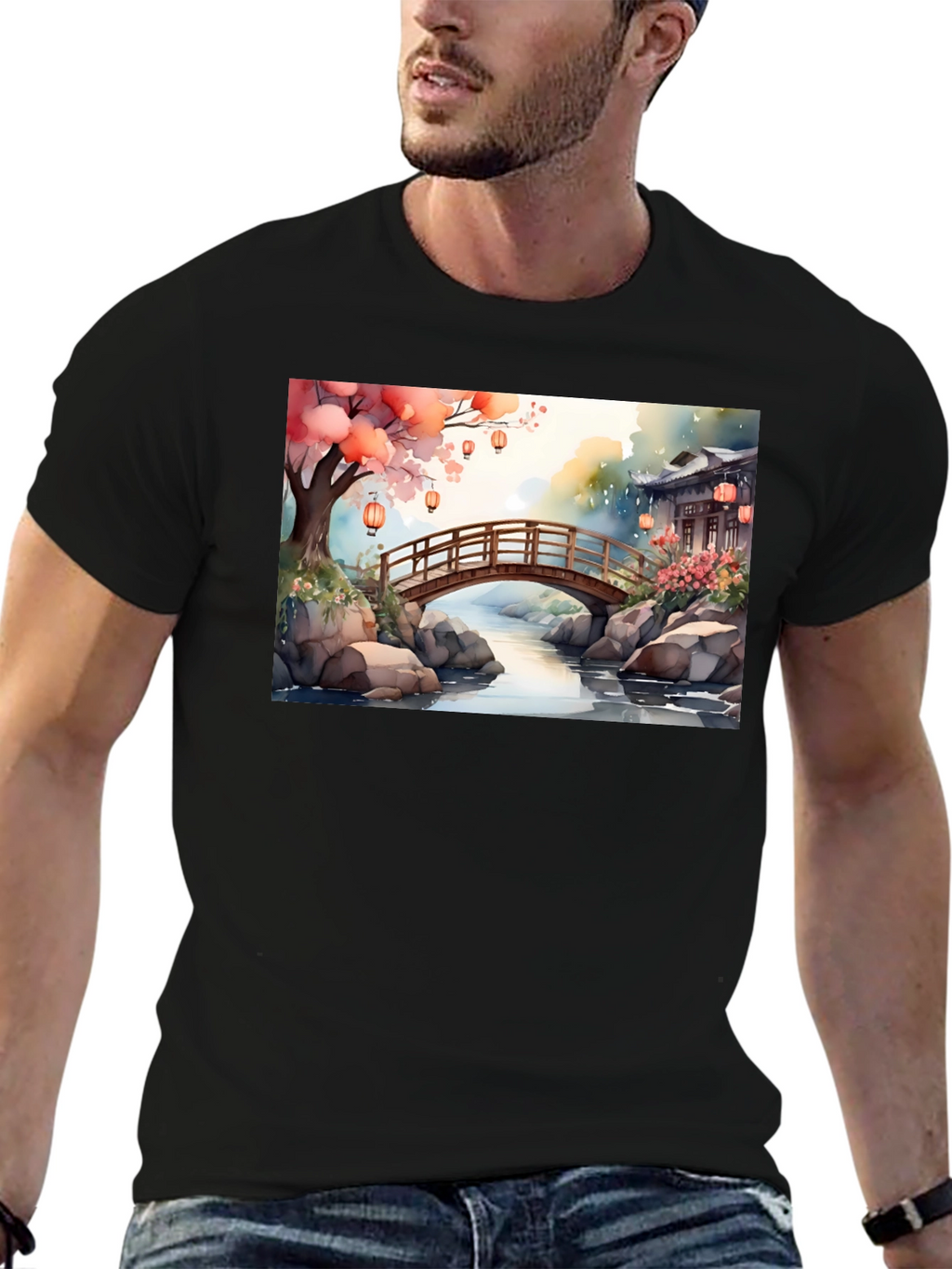 Zen Garden Bridge T-Shirt