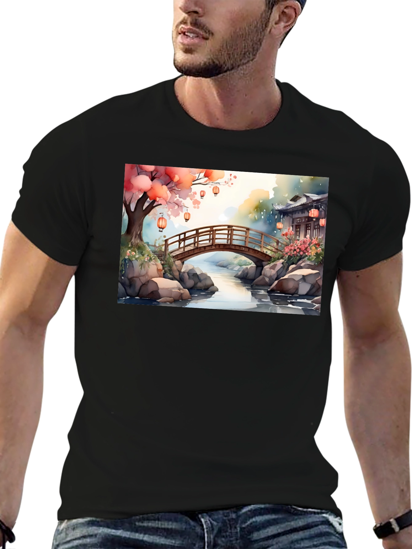 Zen Garden Bridge T-Shirt