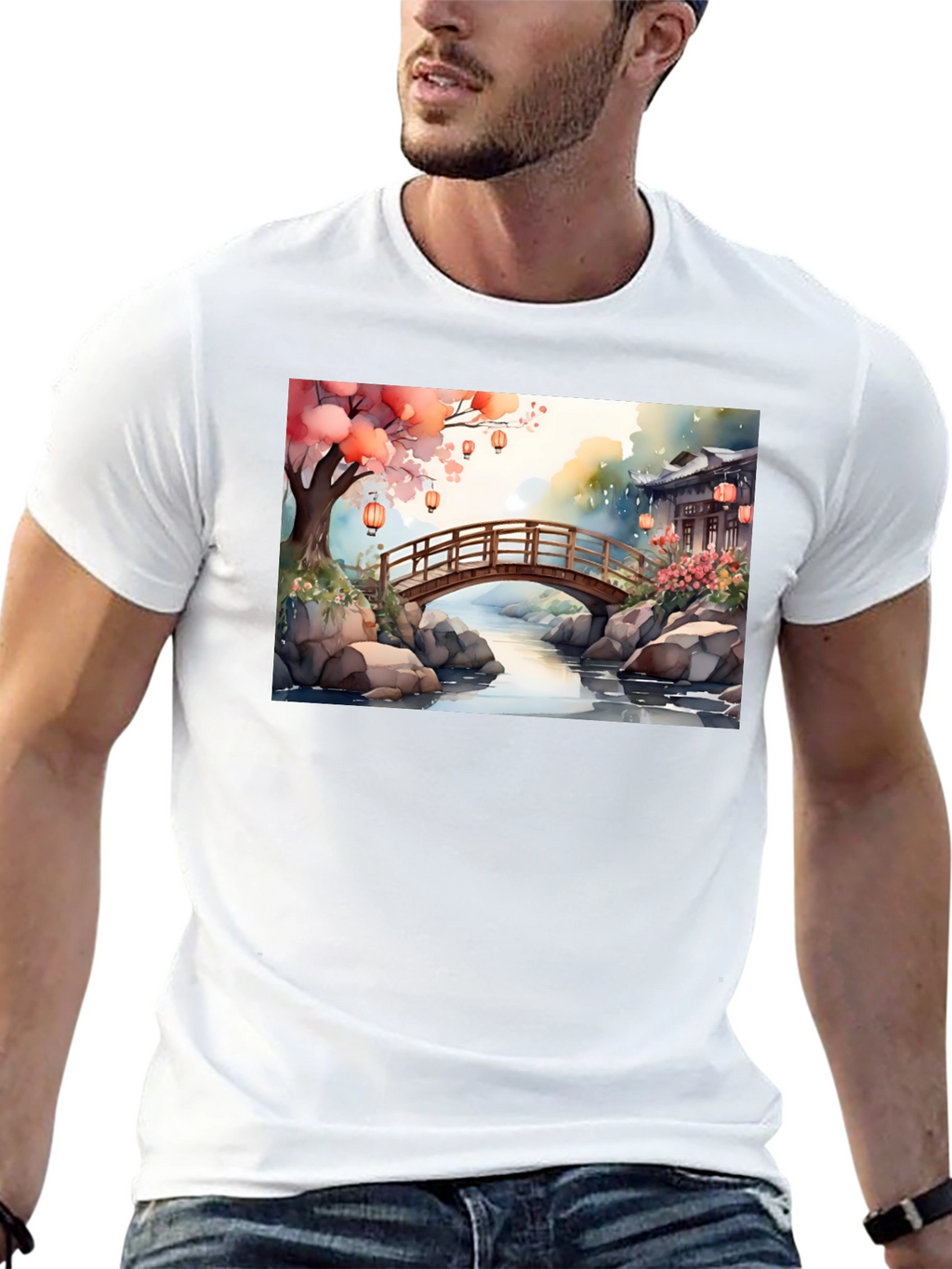 Zen Garden Bridge T-Shirt