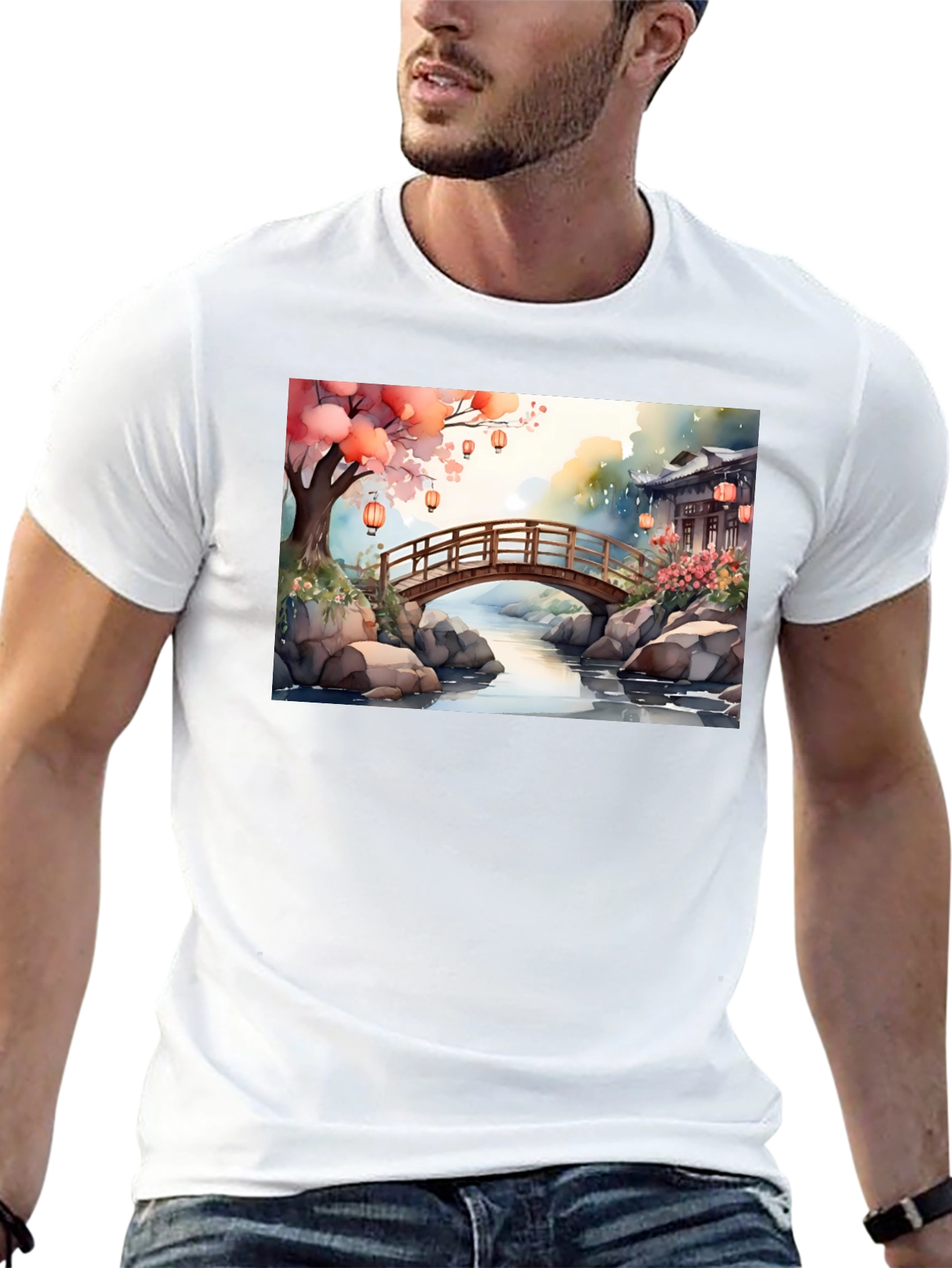 Zen Garden Bridge T-Shirt