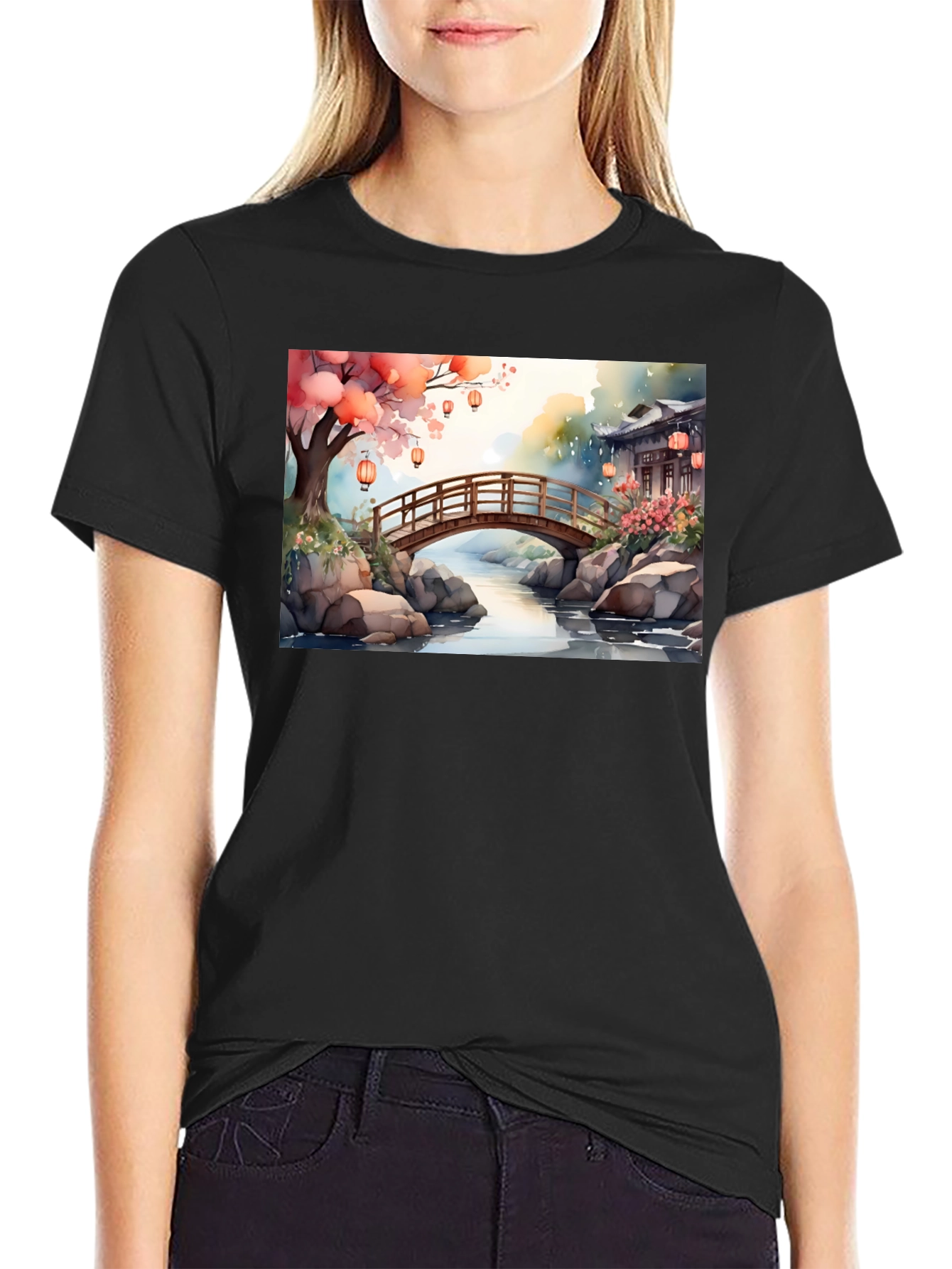Zen Garden Bridge T-Shirt