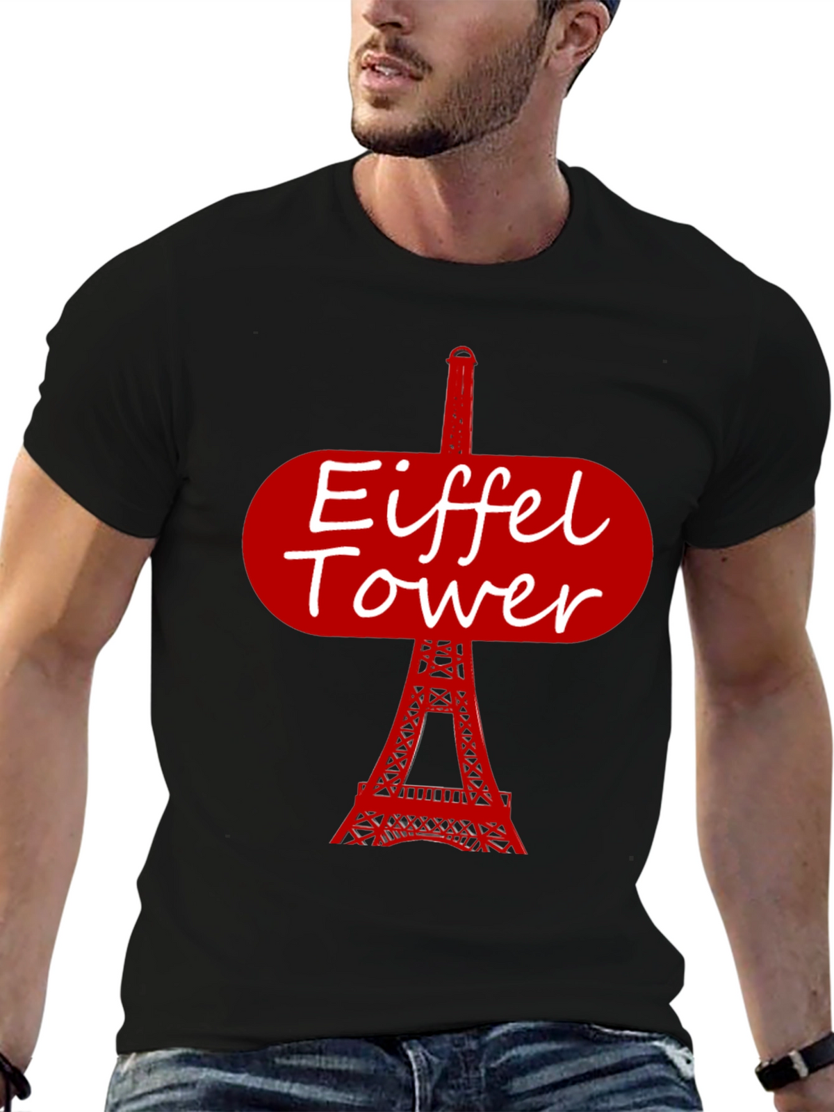 Eiffel Tower Graphic T-Shirt - Paris Souvenir Tee