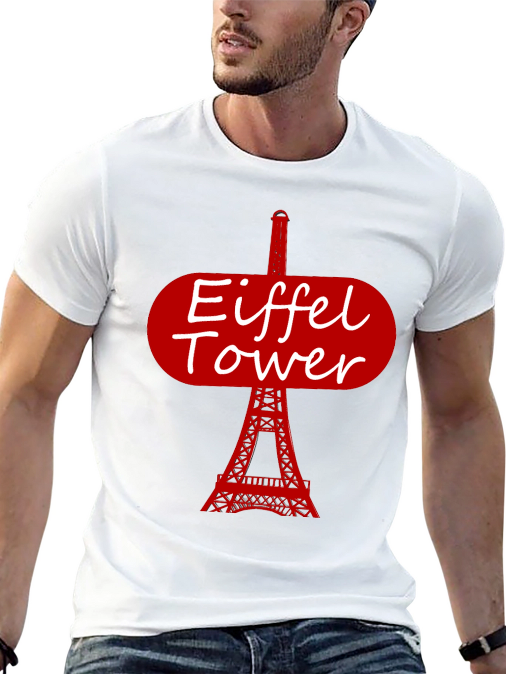 Eiffel Tower Graphic T-Shirt - Paris Souvenir Tee