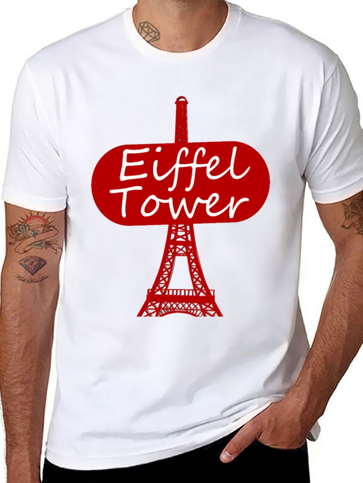 Eiffel Tower Graphic T-Shirt - Paris Souvenir Tee