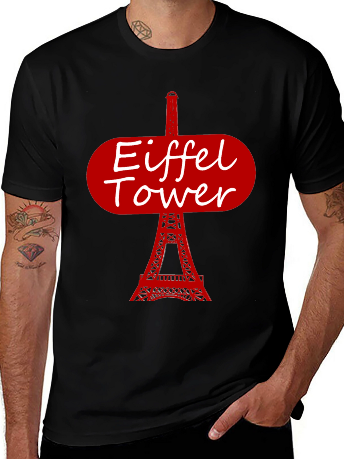 Eiffel Tower Graphic T-Shirt - Paris Souvenir Tee