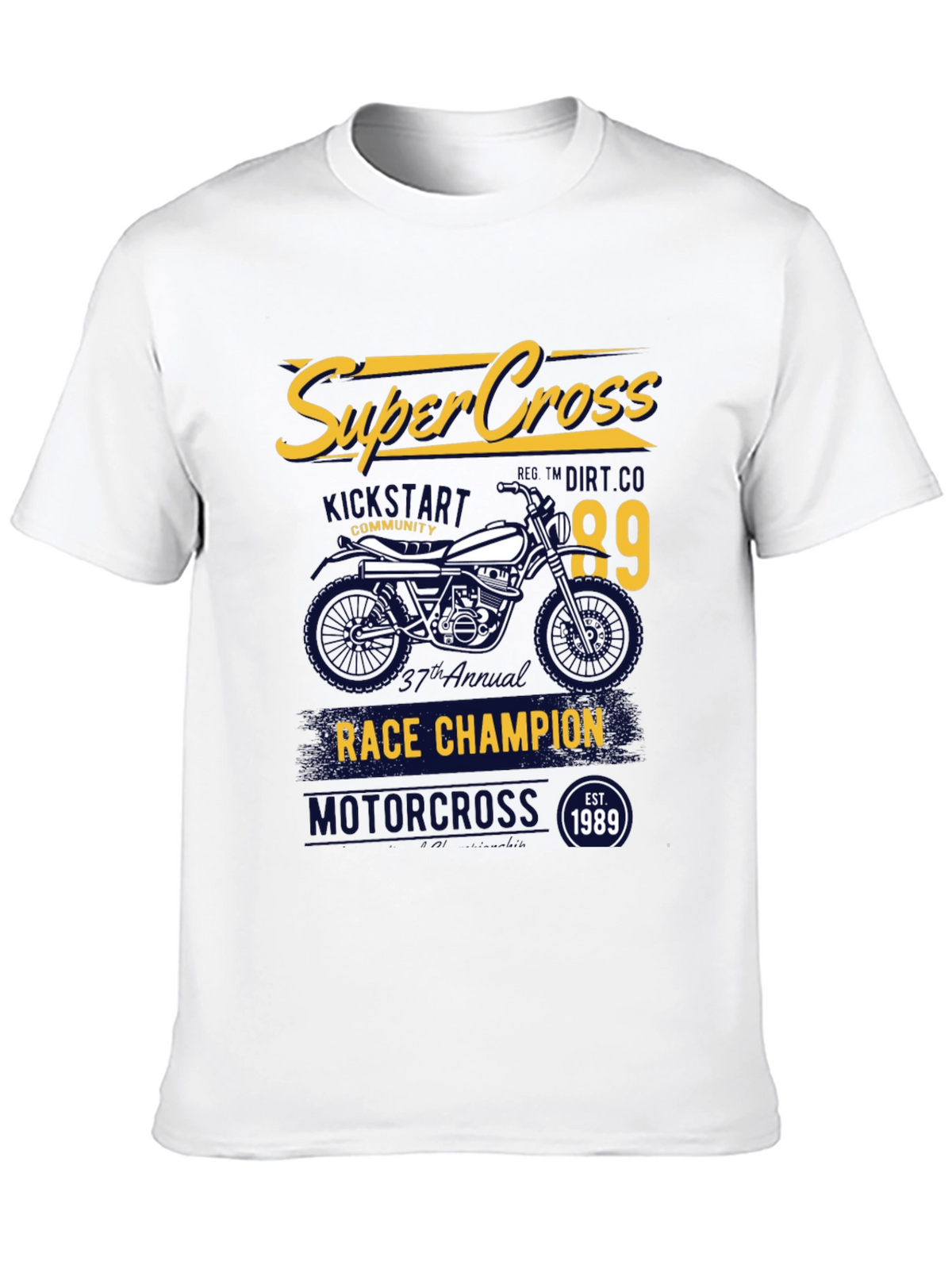 Supercross Race Champion Black T-Shirt