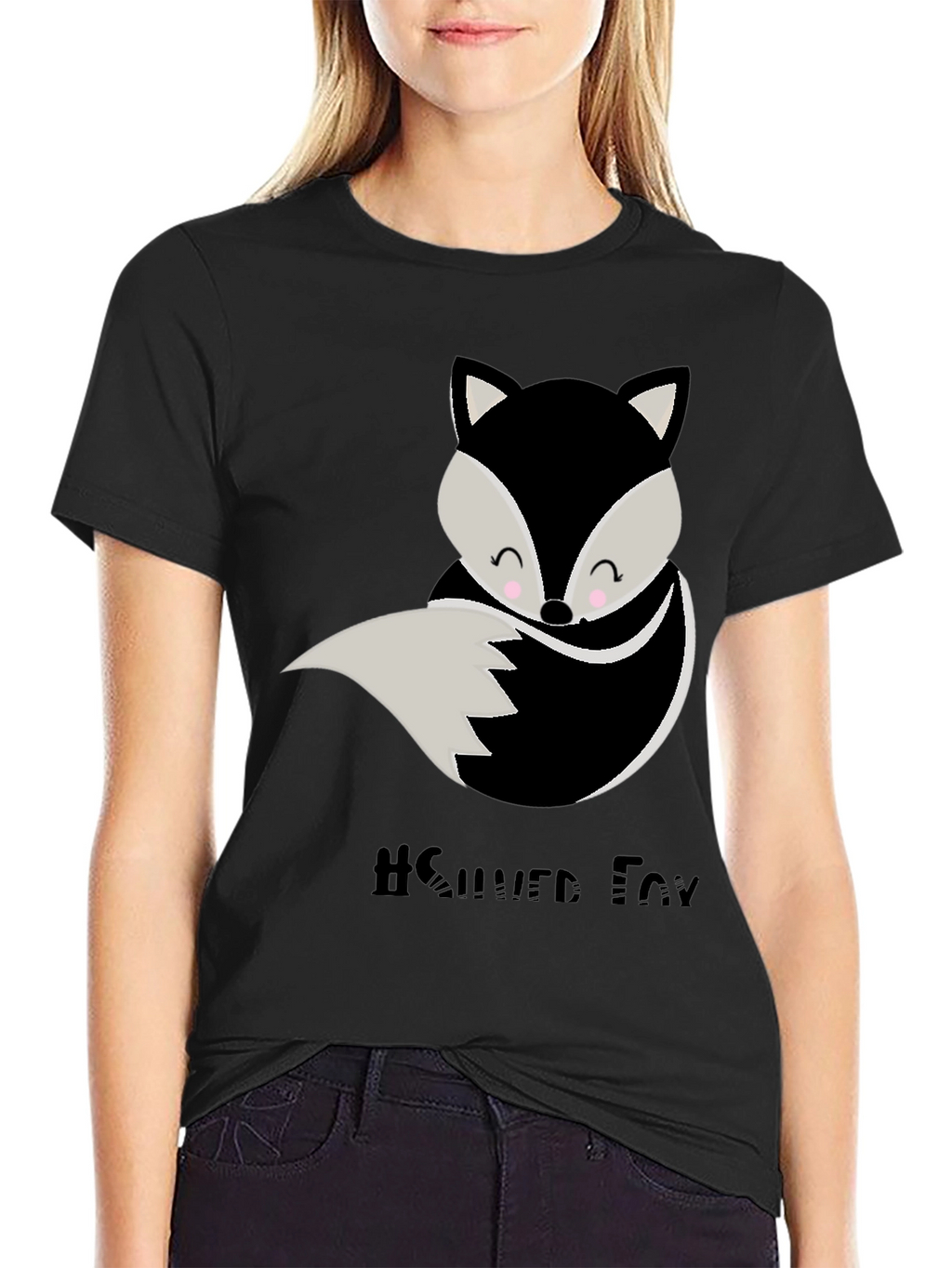 Cute Silver Fox Graphic Tee - Unisex