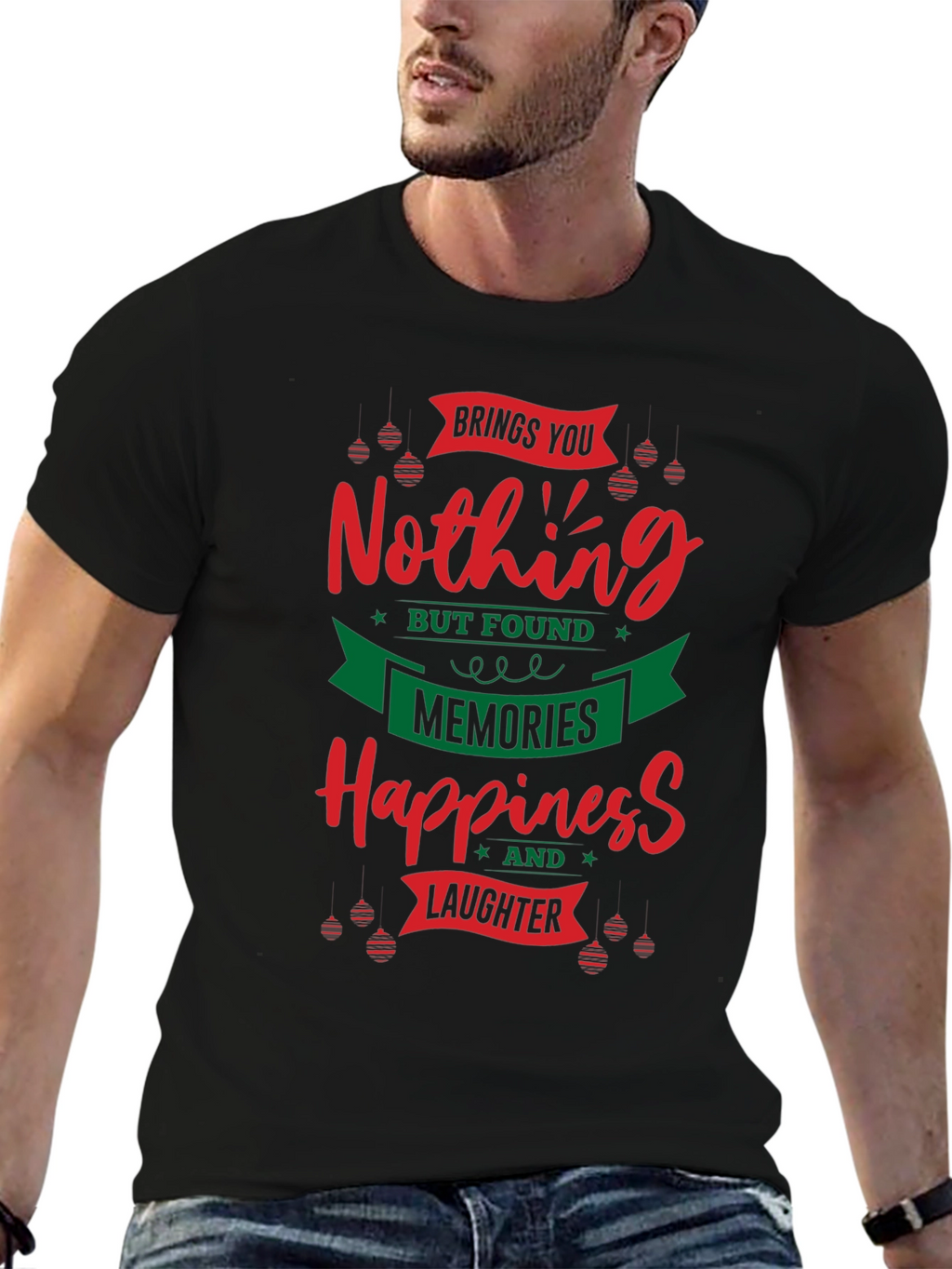 Festive Nothing Christmas Graphic T-Shirt