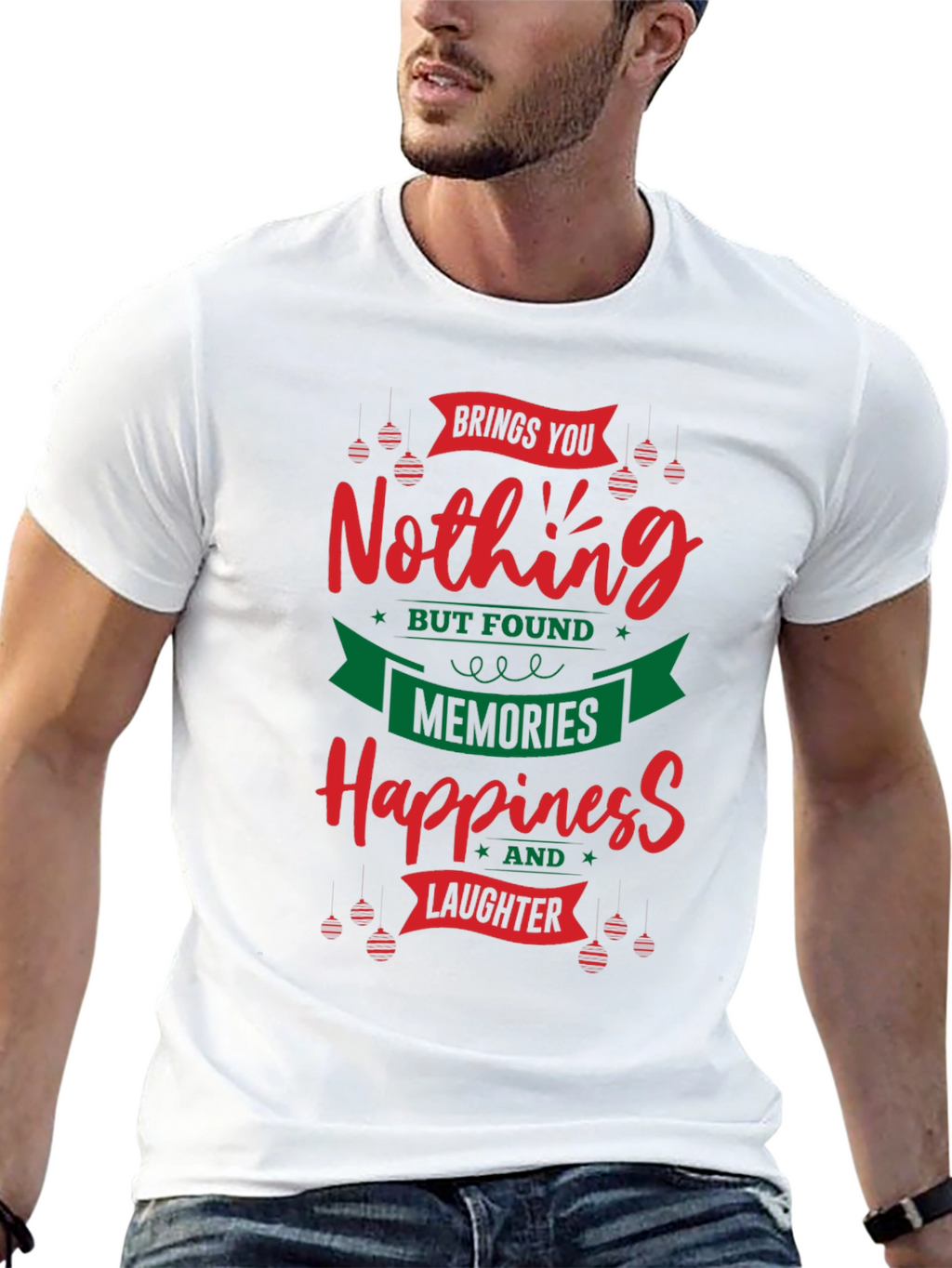 Festive Nothing Christmas Graphic T-Shirt