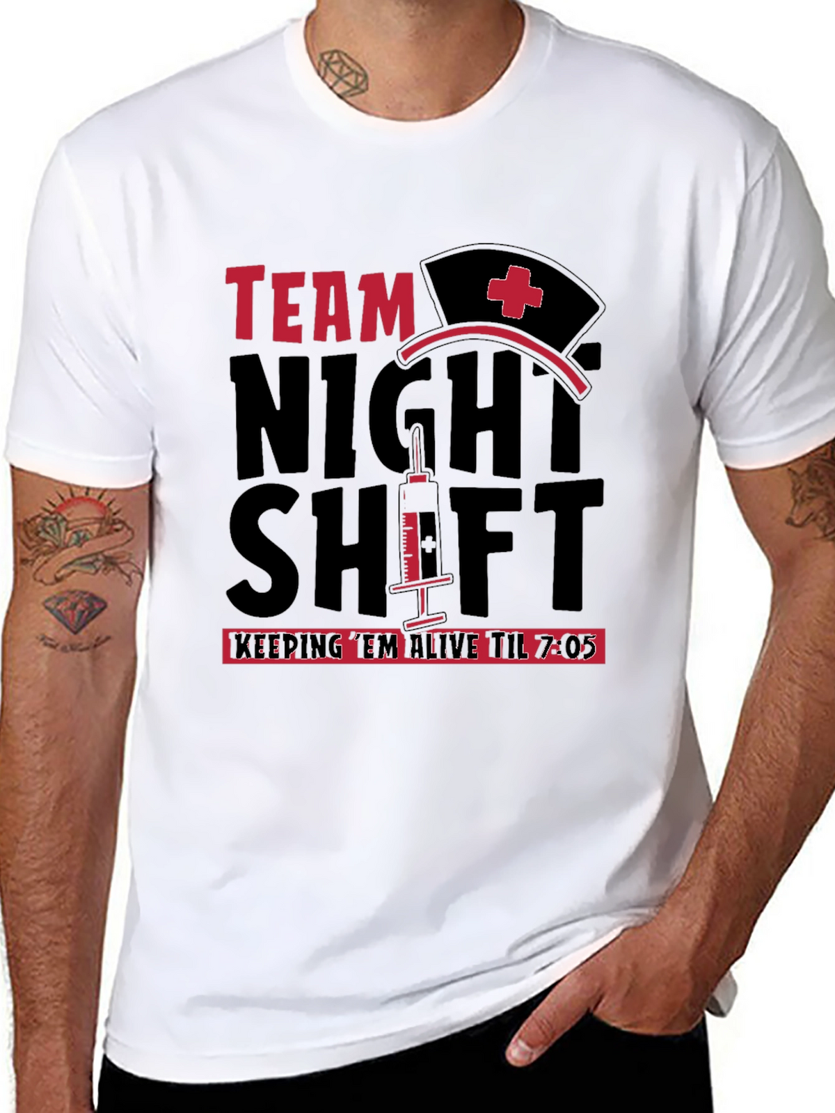 Team Night Shift Nurse T-Shirt
