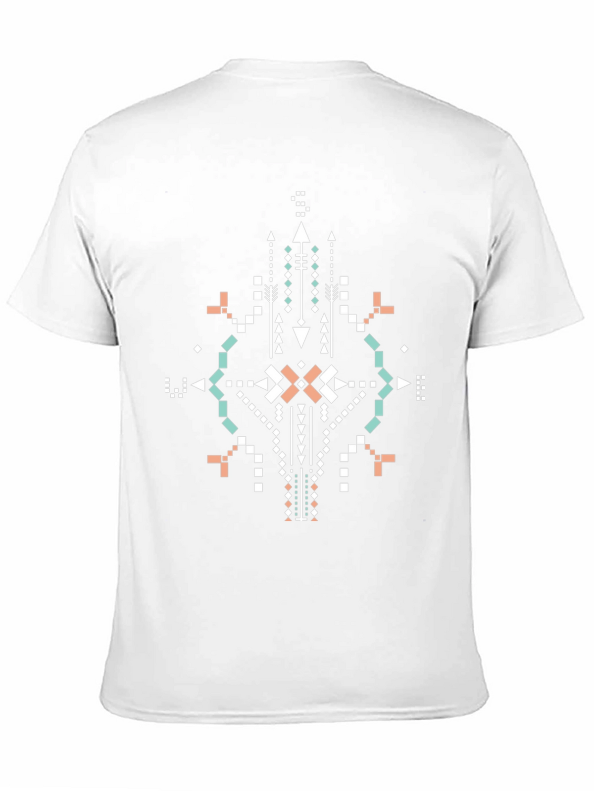Tribal Geometric Print Black T-Shirt