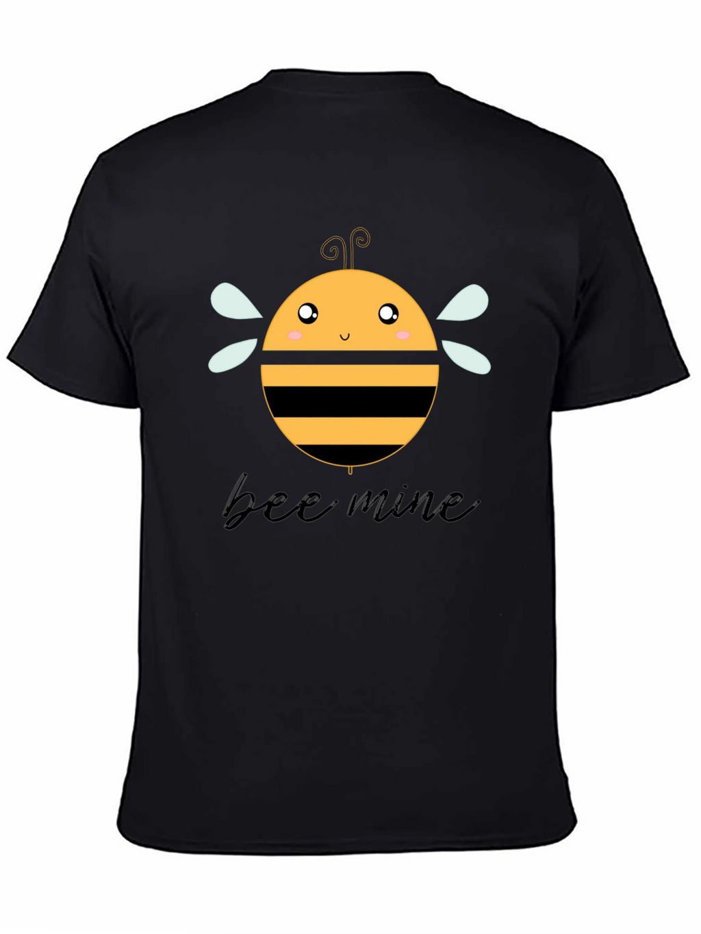 Bee Mine Graphic T-Shirt Black Cotton Tee