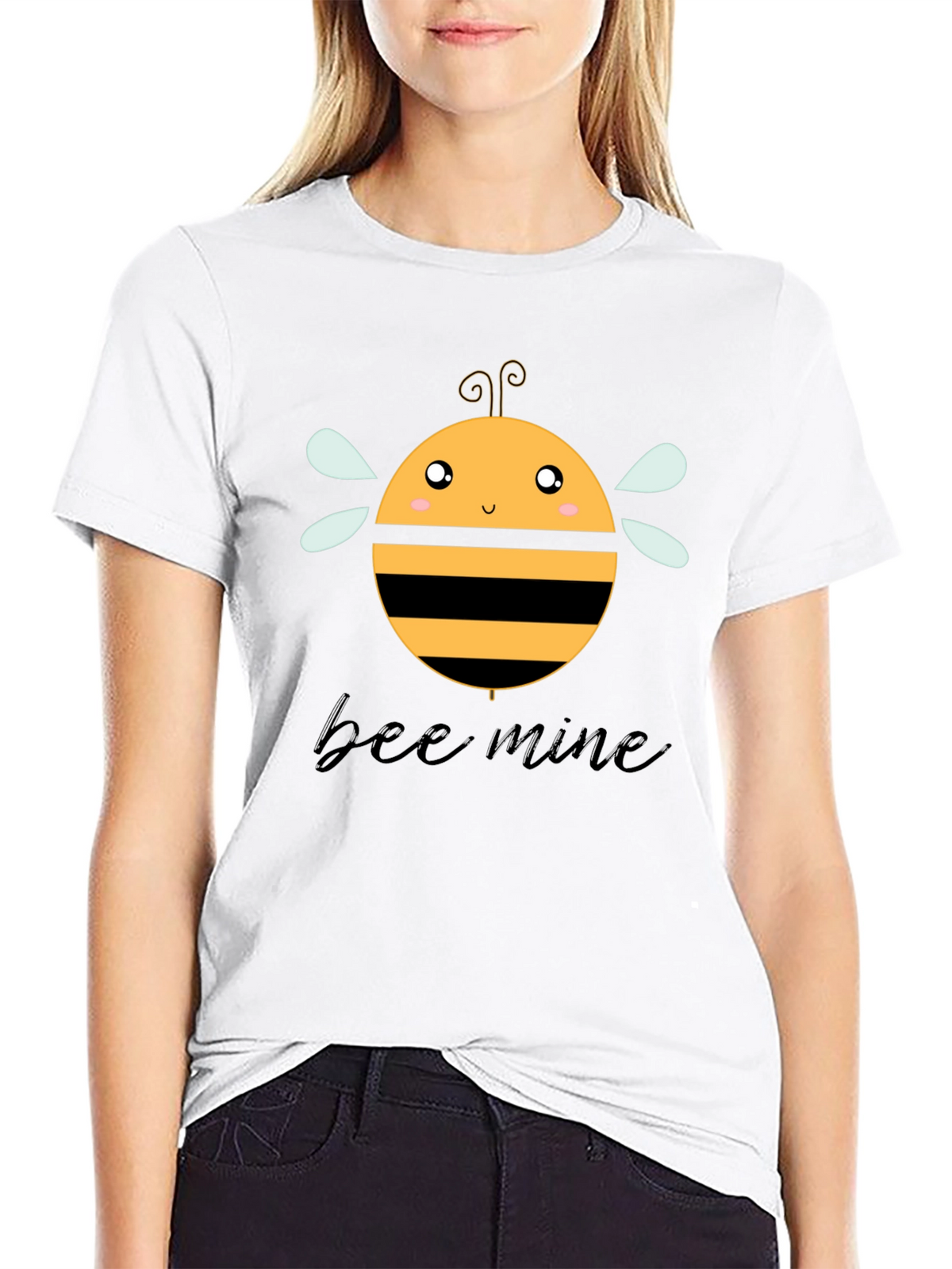 Bee Mine Graphic T-Shirt Black Cotton Tee