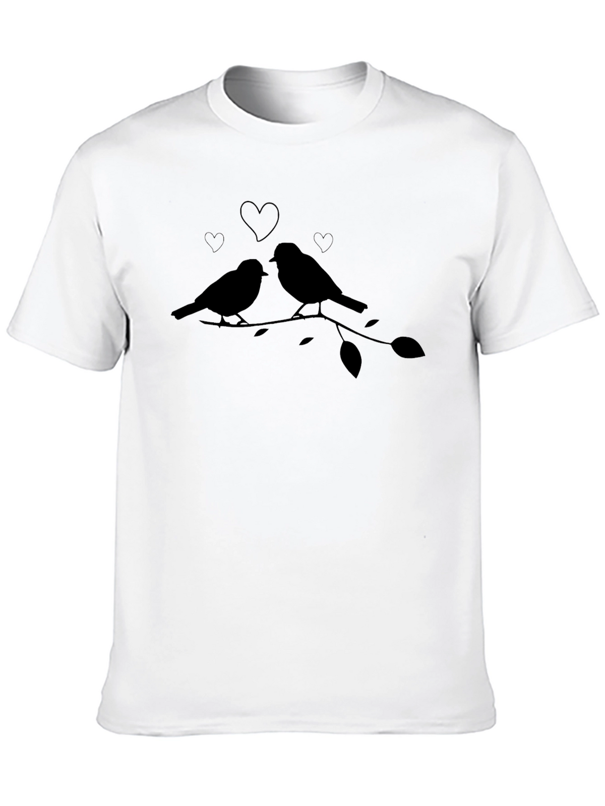 Love Birds Graphic Tee - Black T-Shirt