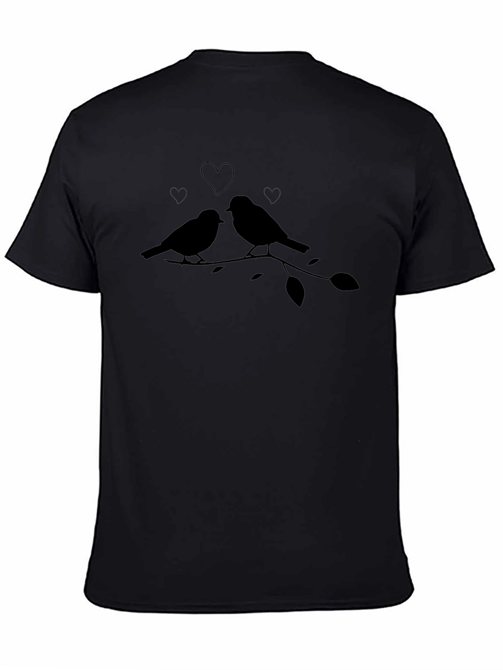 Love Birds Graphic Tee - Black T-Shirt