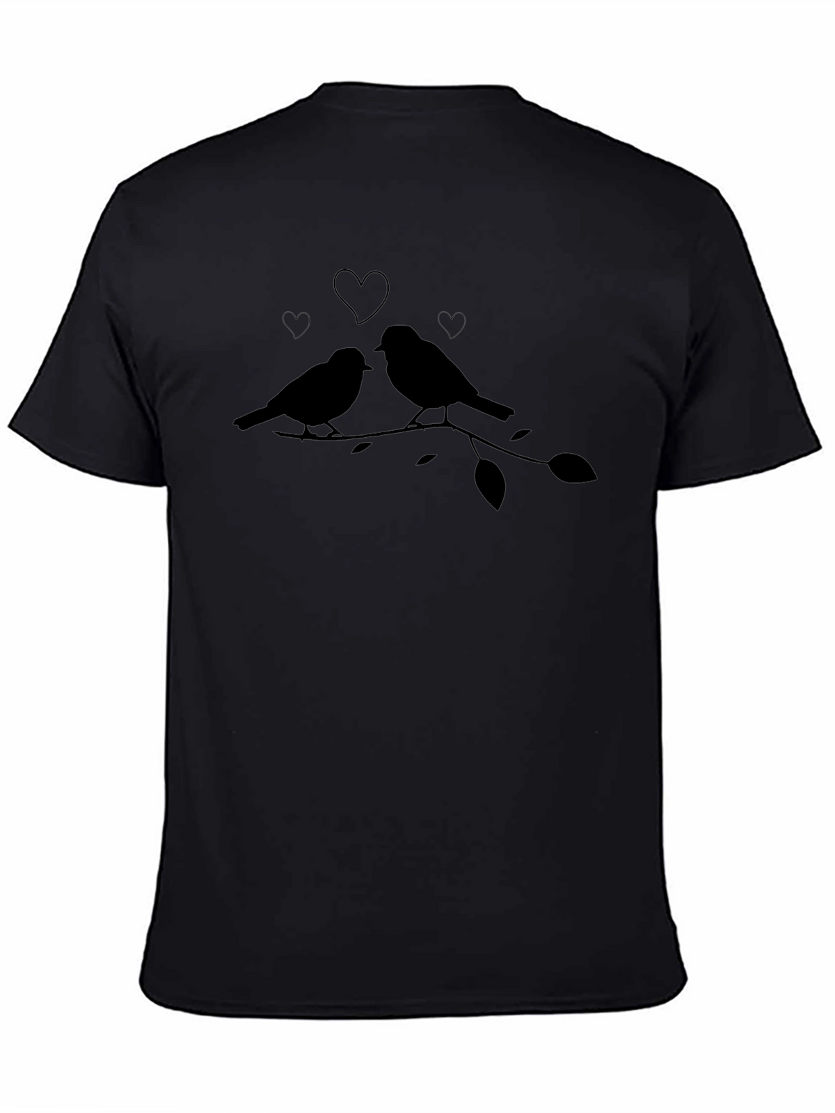 Love Birds Graphic Tee - Black T-Shirt