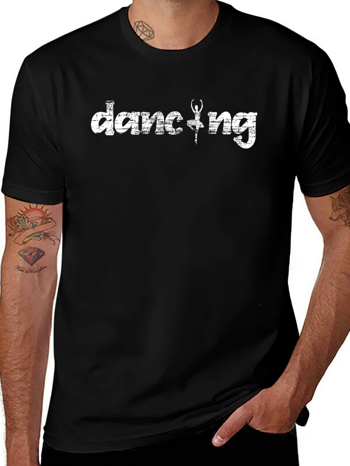 Dancing Graphic T-Shirt - Ballet Dancer Tee