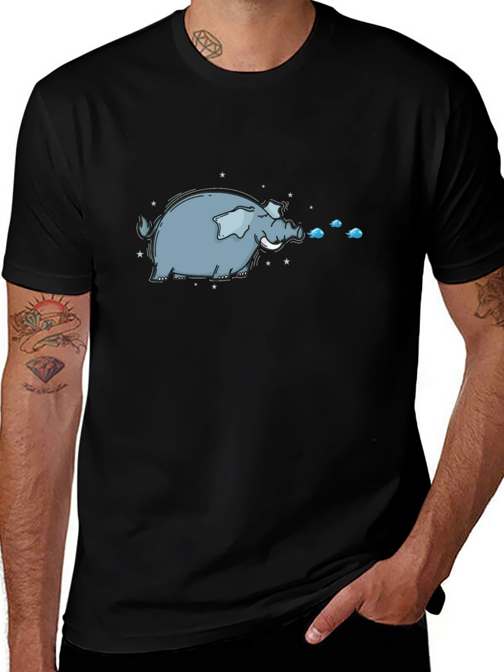 Cartoon Elephant T-Shirt