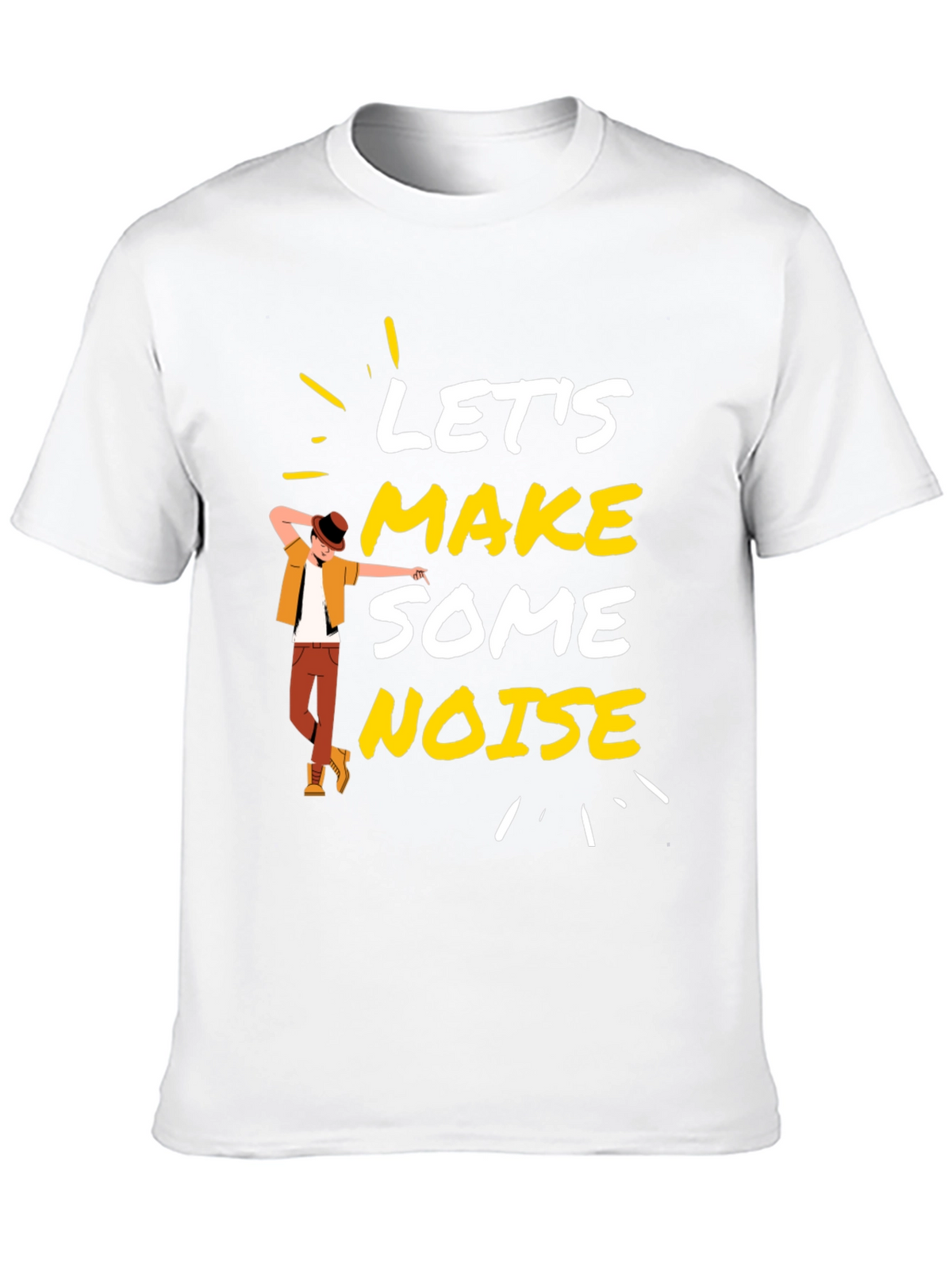 Lets Make Some Noise Black Graphic Tee