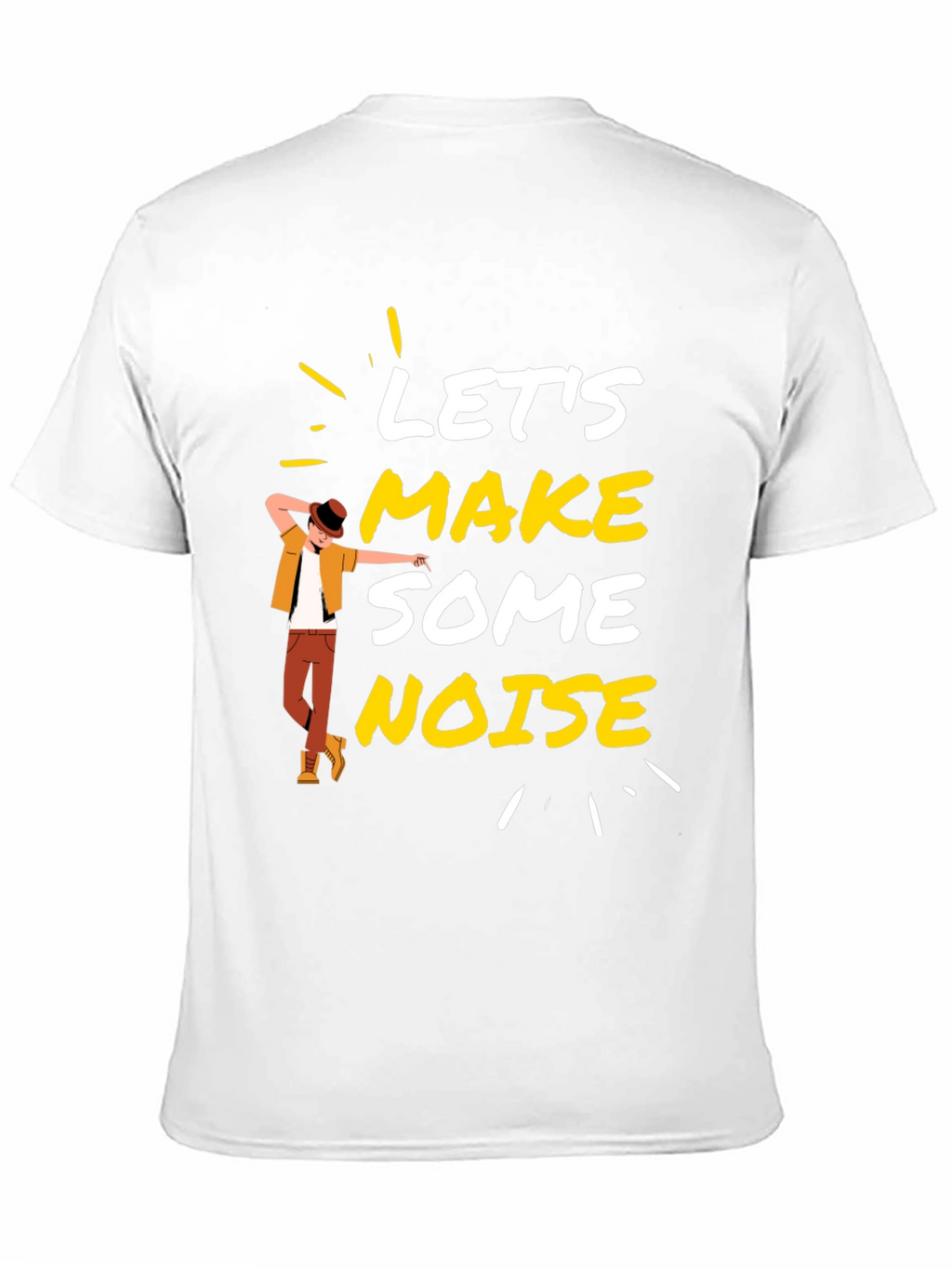 Lets Make Some Noise Black Graphic Tee