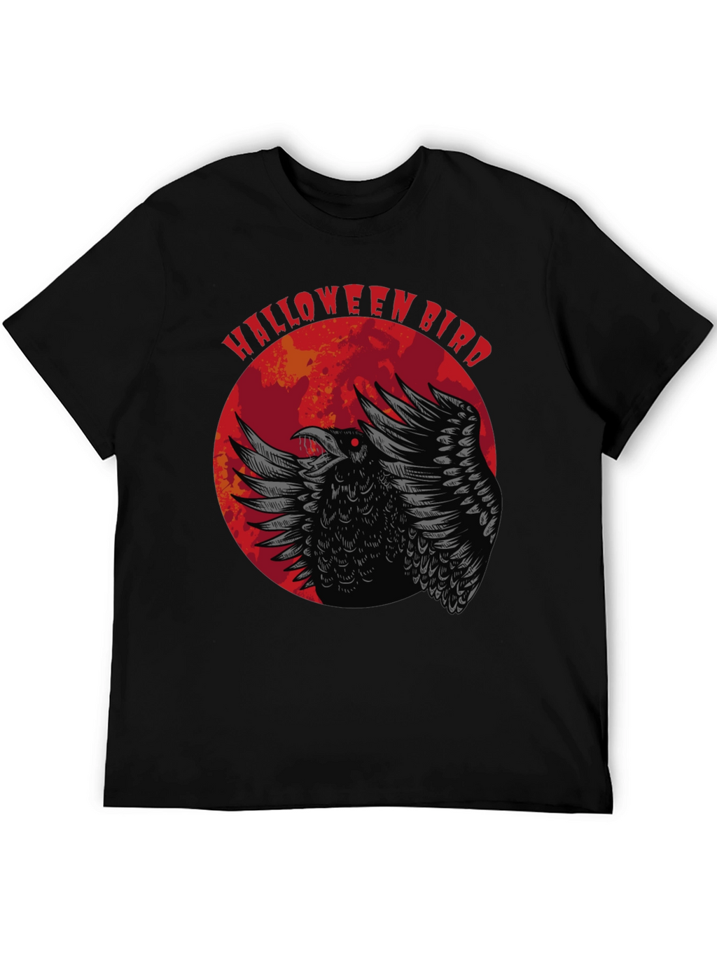 Halloween Bird Graphic Tee - Crow Moon Design