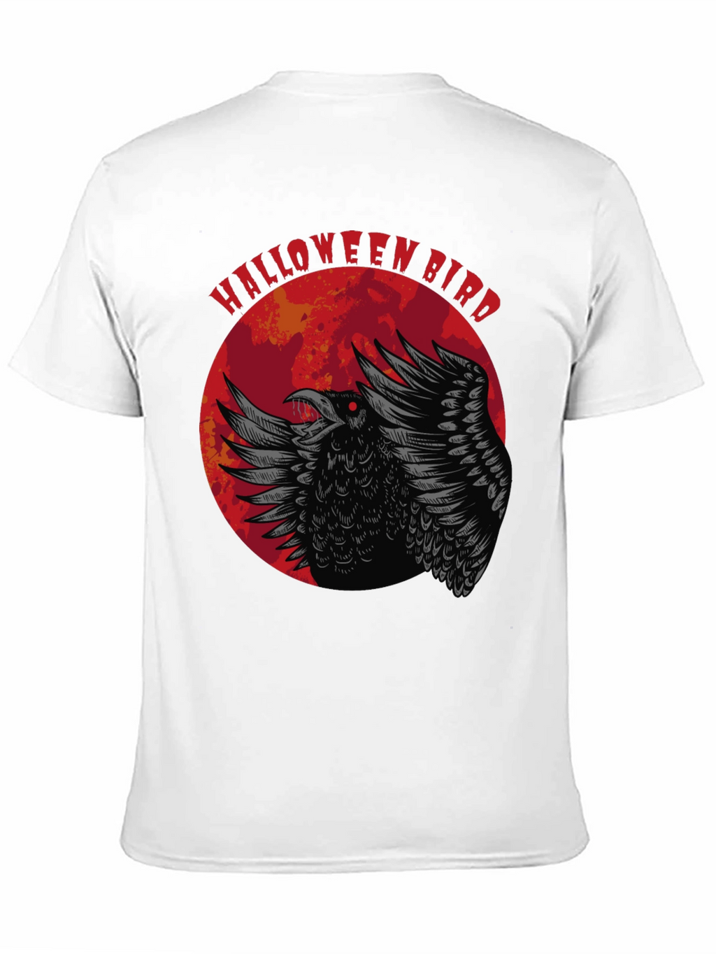 Halloween Bird Graphic Tee - Crow Moon Design